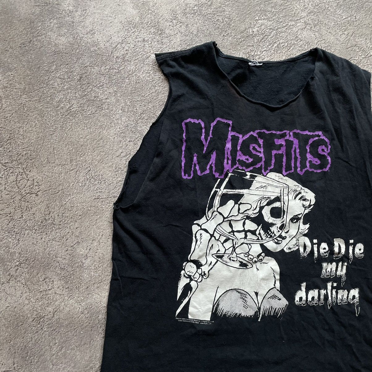 Band Tees Vintage Y2K Tee MISFITS Skeleton Face Blood DEAD M Size US M / EU 48-50 / 2 - 4 Thumbnail