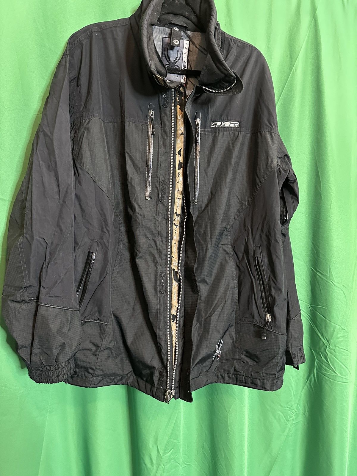 Spyder Vintage ripstop waterproof double zip biker jacket Size US XL / EU 56 / 4 - 9 Thumbnail