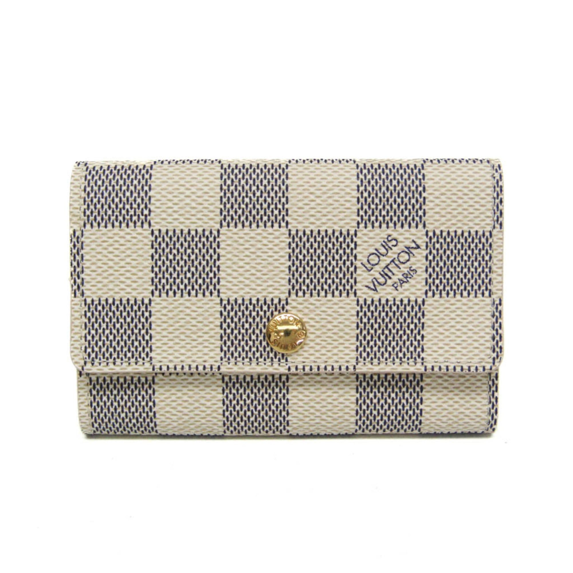 Louis Vuitton Louis Vuitton Damier Azur 6 Key Holder N61745 Men,Women Damier Azur Key Case Damier Azur Size ONE SIZE - 1 Thumbnail