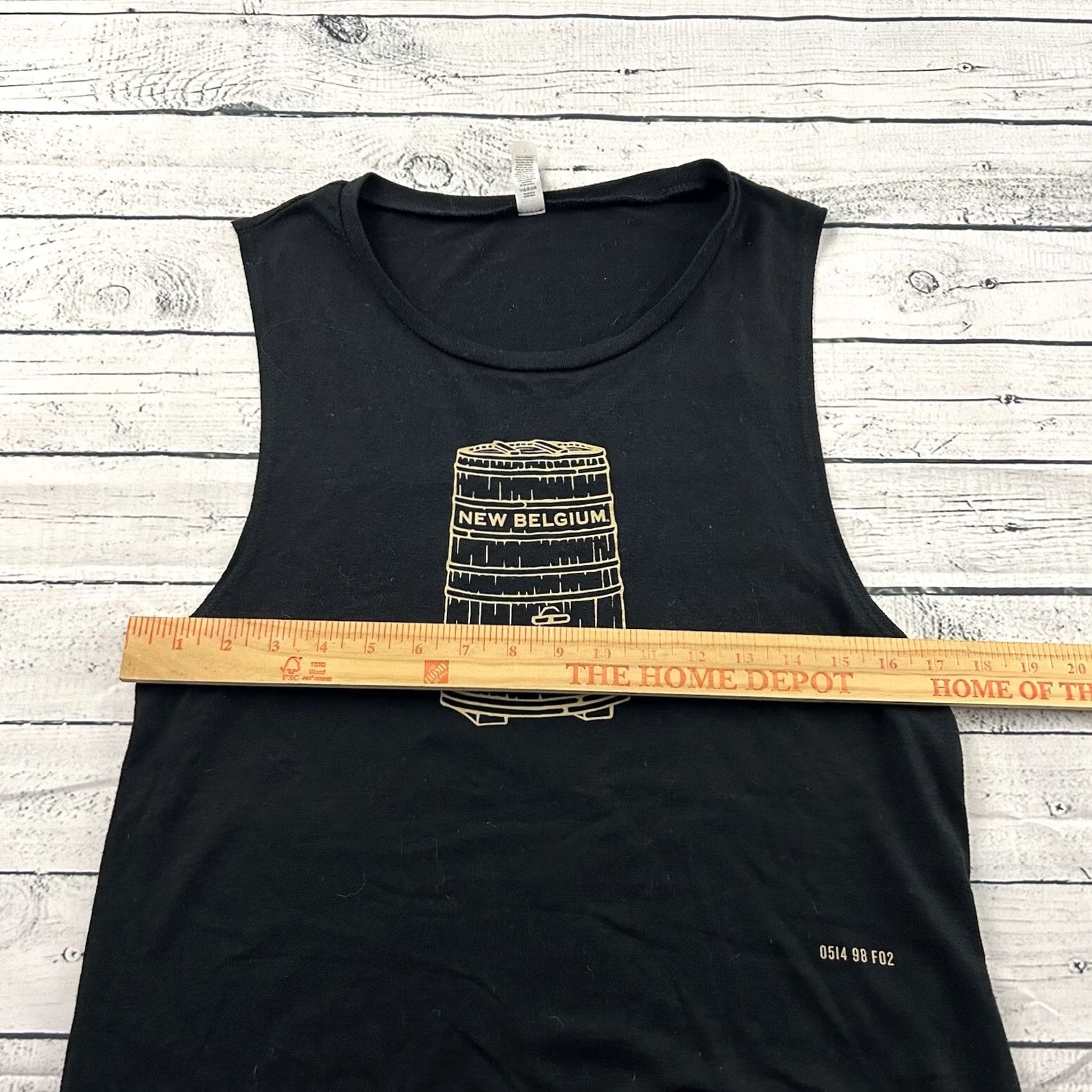 Vintage New Belgium Tank Women's XL Black Sleeveless Solid Shirt Size XL / US 12-14 / IT 48-50 - 3 Thumbnail
