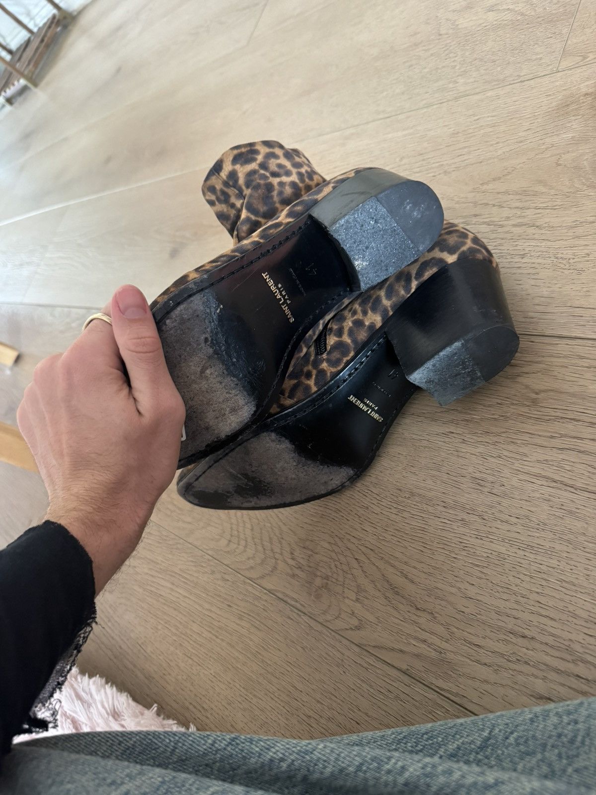 Saint Laurent Paris Leopard Vasilli Boot Size US 8 / EU 41 - 7 Thumbnail