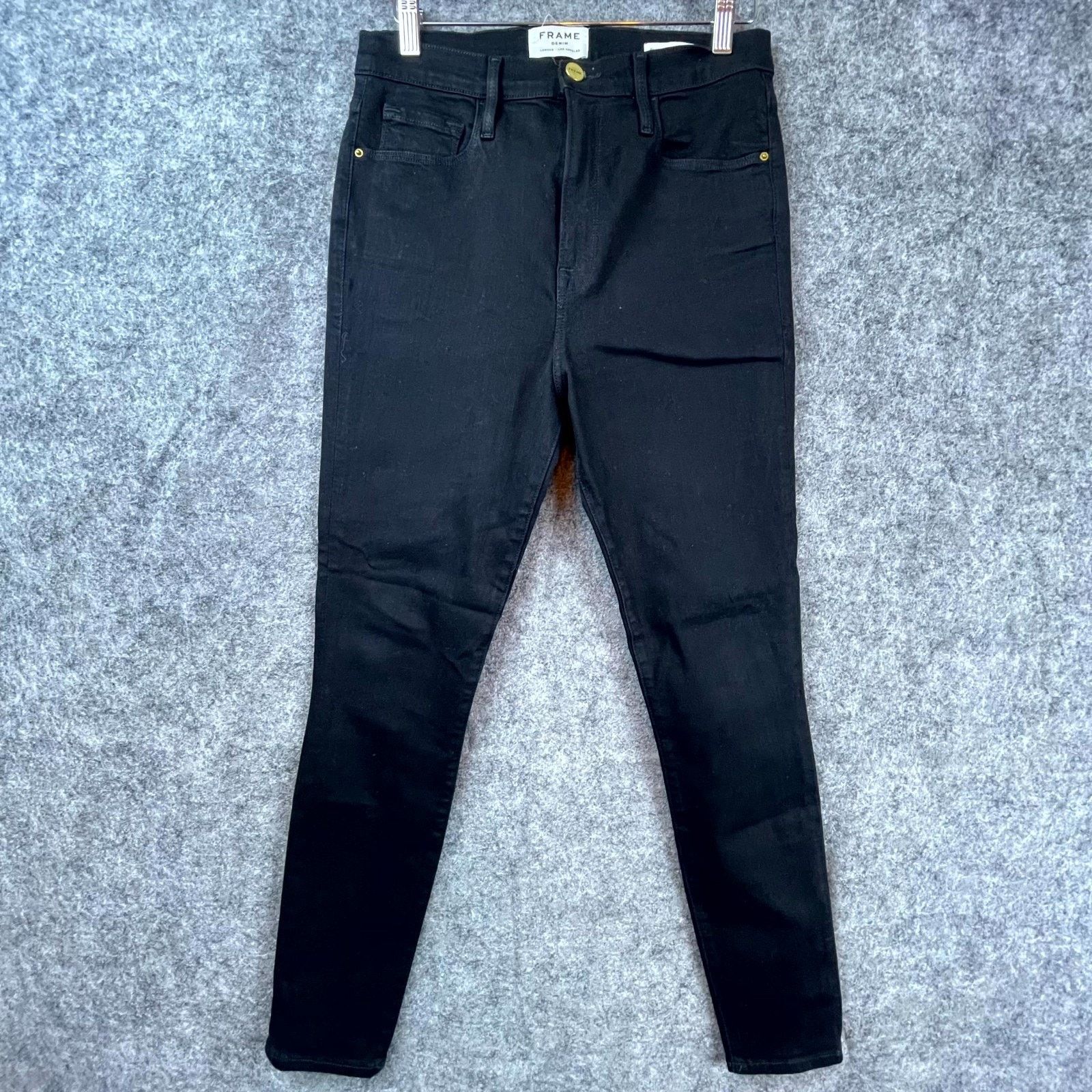 Frame Frame Denim Jeans Women 29 Noir Ali High Rise Cigarette Size 29" - 1 Thumbnail
