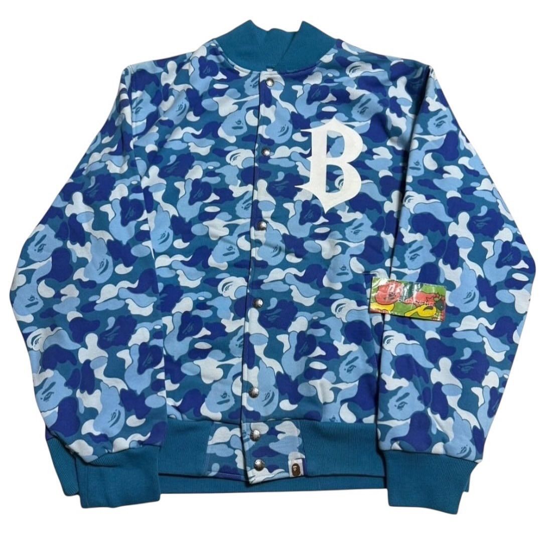 BAPE Sweat Varsity Jacket ABC camo