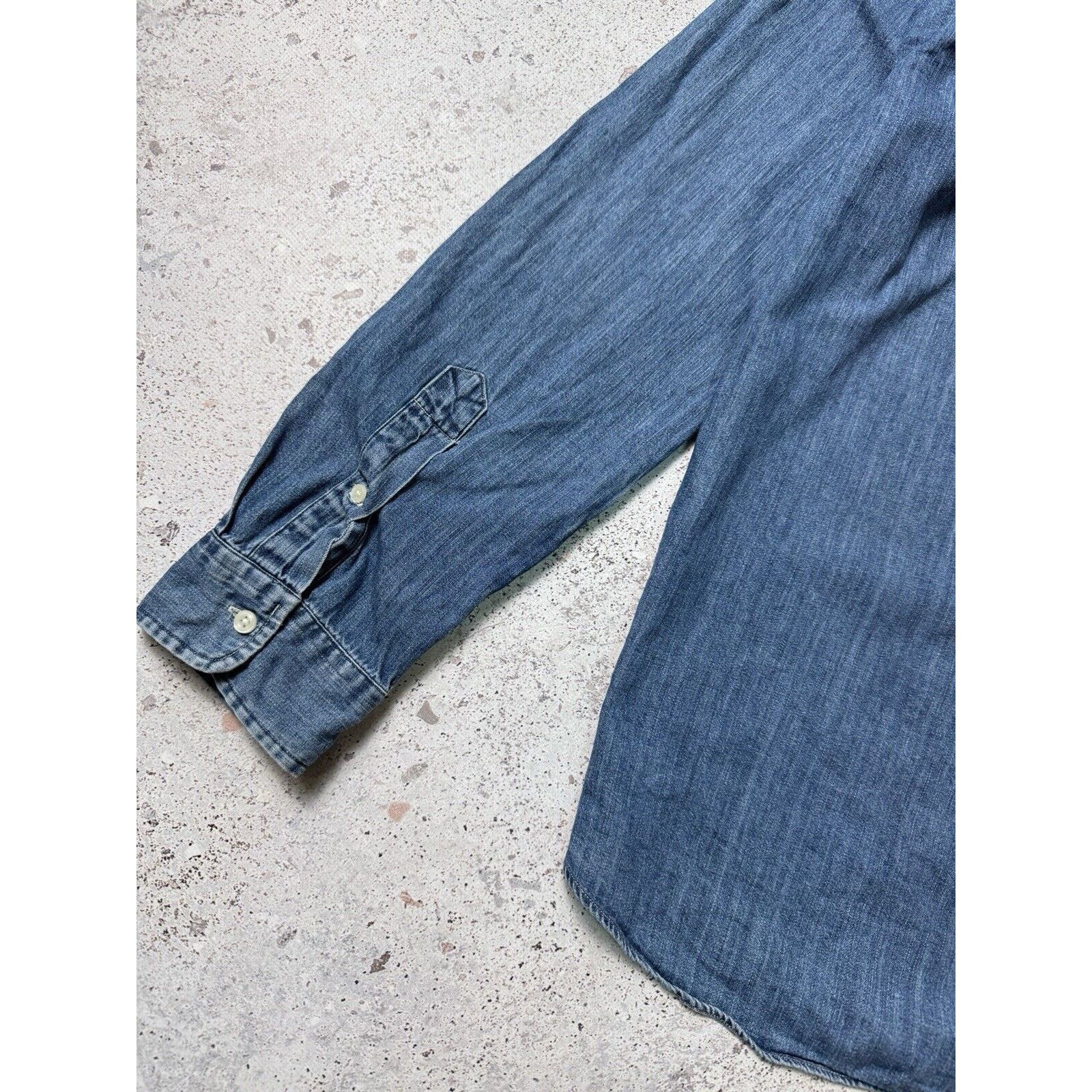 Polo Ralph Lauren Polo Ralph Lauren Denim Long Sleeve Button Up Shirt Size XL Size US XL / EU 56 / 4 - 16 Thumbnail
