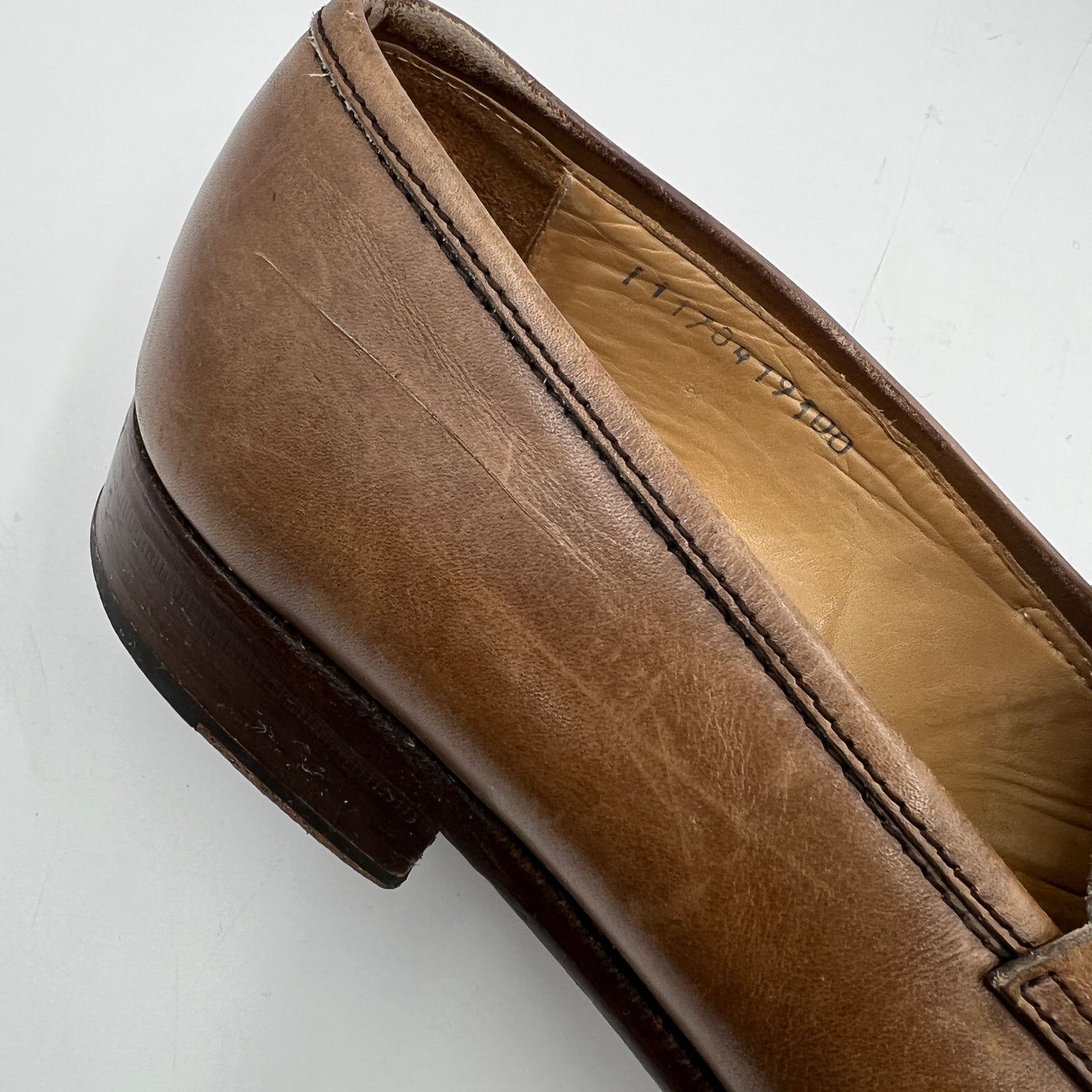 Jack Erwin Jack Erwin Luke Penny Loafers Leather Brown Size US 10 / EU 43 - 8 Thumbnail