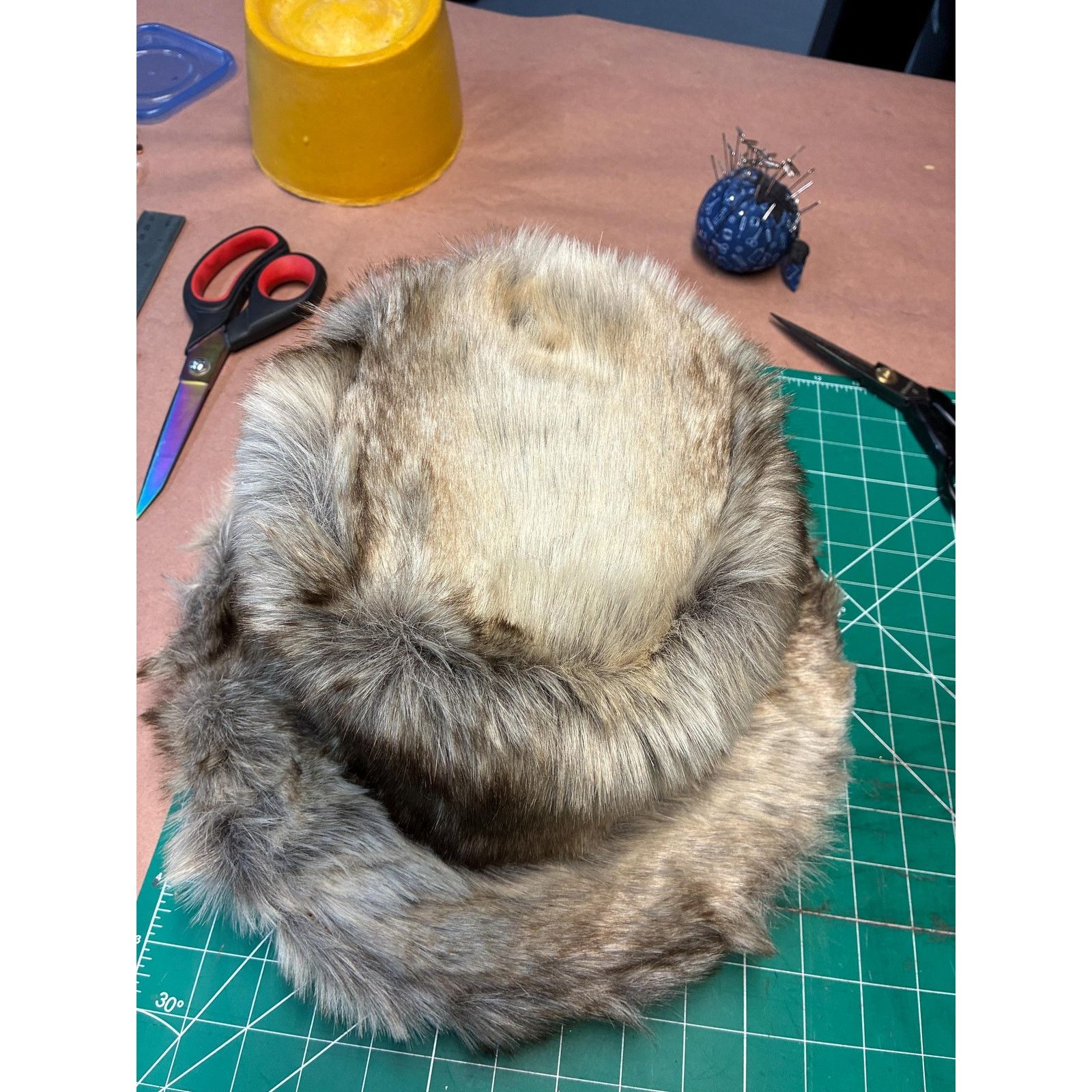 Other Upcycled Faux Fur Bucket Hat – Leopard Lined, Floppy Brim Size ONE SIZE - 12 Thumbnail
