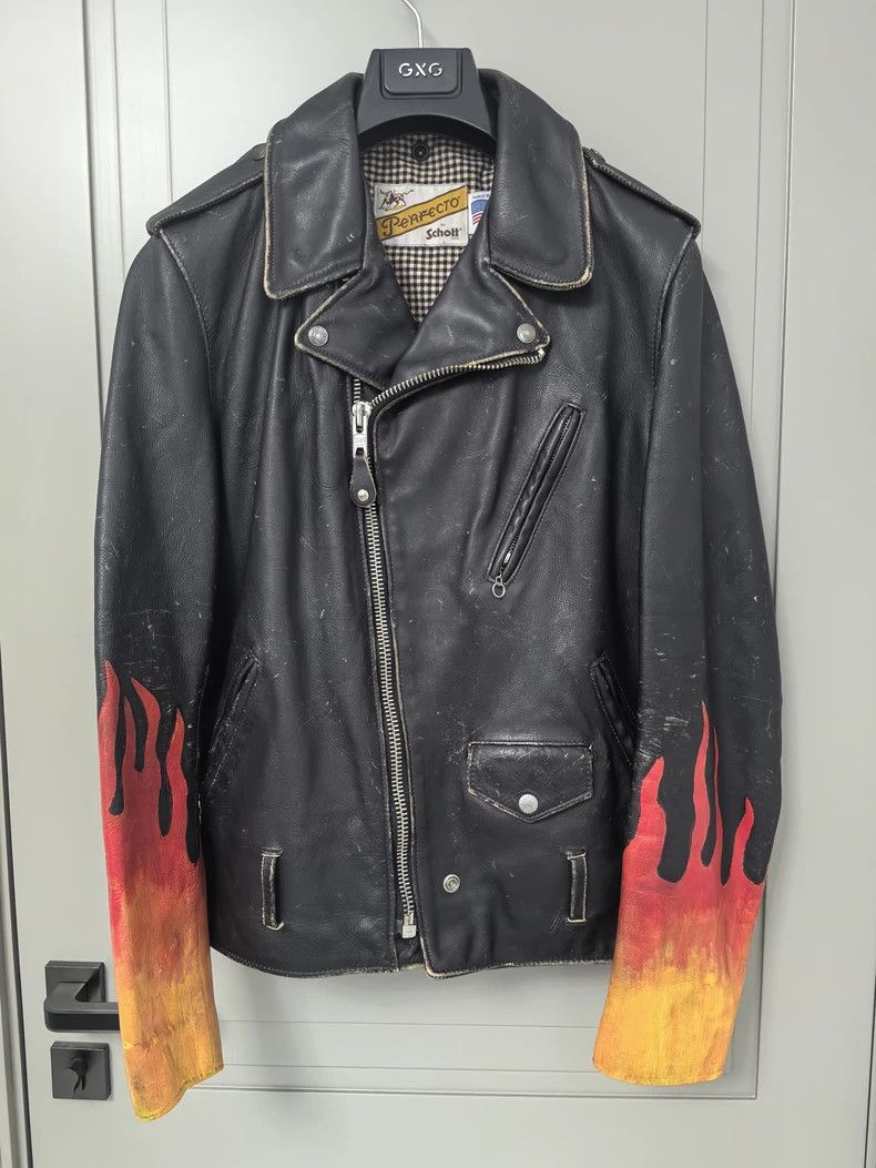 Schott Schott Classic leather jacket Size US M / EU 48-50 / 2 - 2 Thumbnail
