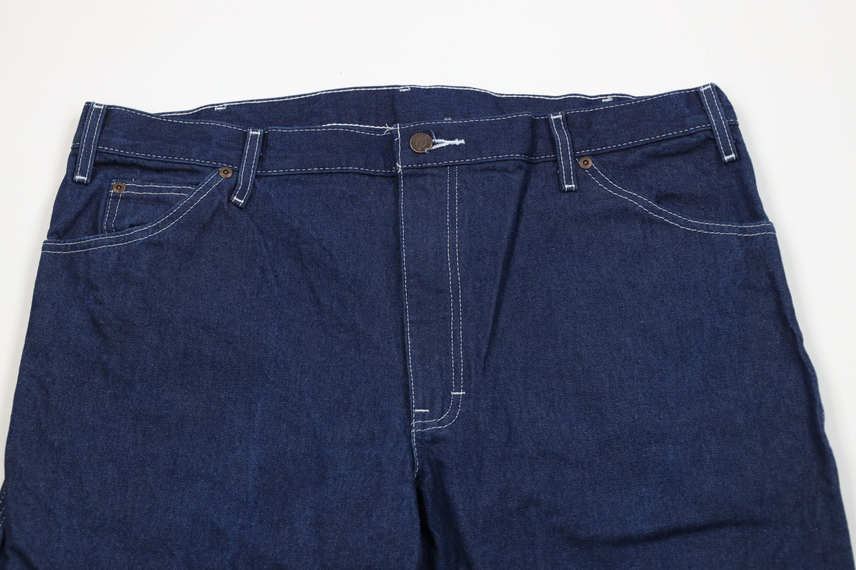 Dickies Vintage Dickies Wide Leg Dungaree Denim Jeans Indigo Size US 38 / EU 54 - 2 Thumbnail
