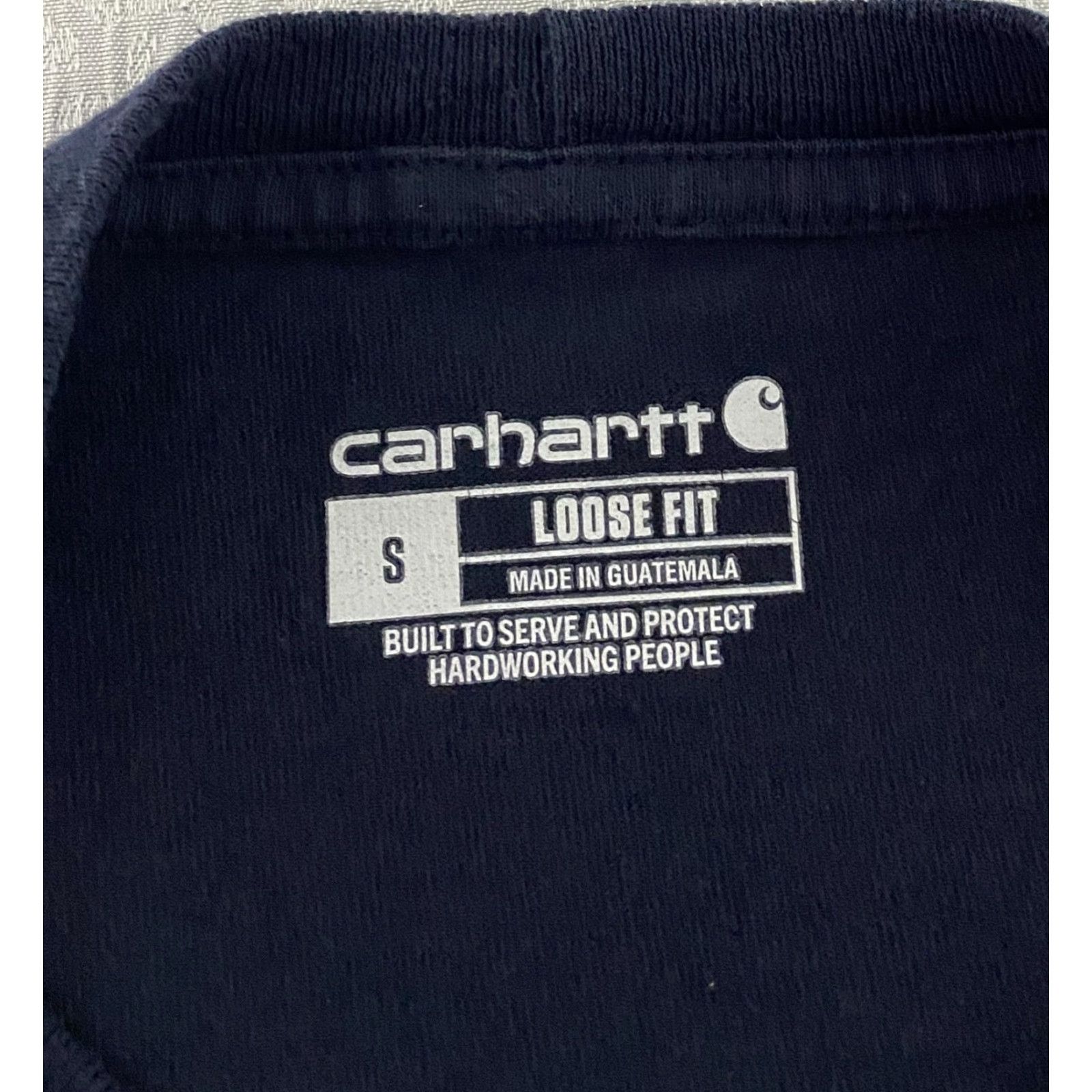 Carhartt VINTAGE Carhartt MKD Electric Shirt Mens Small Navy Loose Fit Pocket Workwear Tee K87 Size US S / EU 44-46 / 1 - 6 Thumbnail