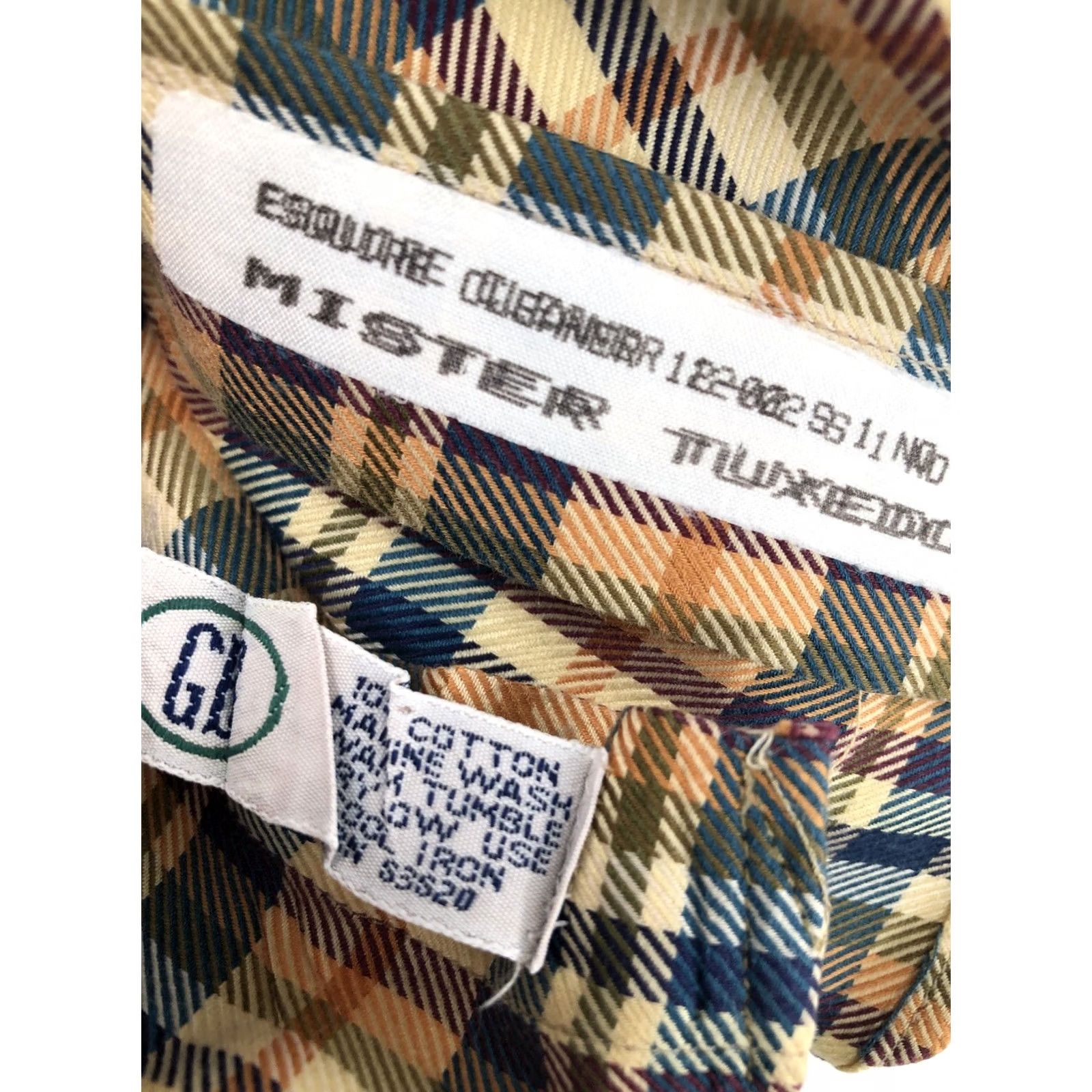 Vintage GITMAN BROS Vintage CURSIVE TAG Mens XL Plaid Cotton Shirt - EXCELLENT Size US XL / EU 56 / 4 - 7 Thumbnail