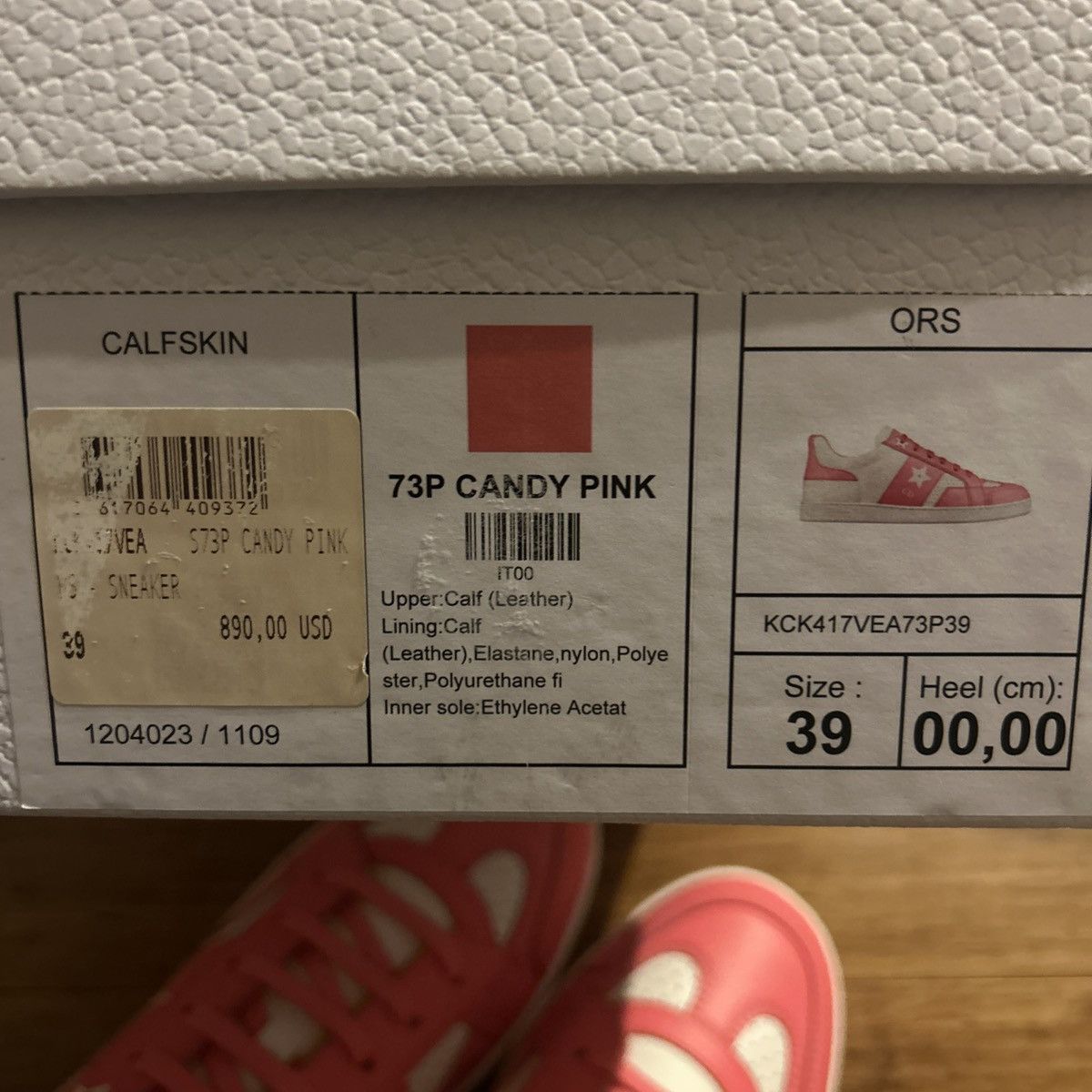 Dior Dior DIORIVIERA DIOR STAR SNEAKER White and Candy Pink Size US 9 / IT 39 - 9 Thumbnail