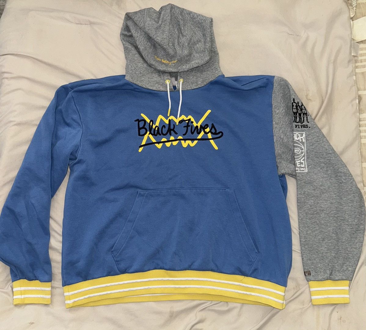 Puma Puma Men’s Black Fives Hoodie Colorblock Size US XL / EU 56 / 4 - 1 Thumbnail
