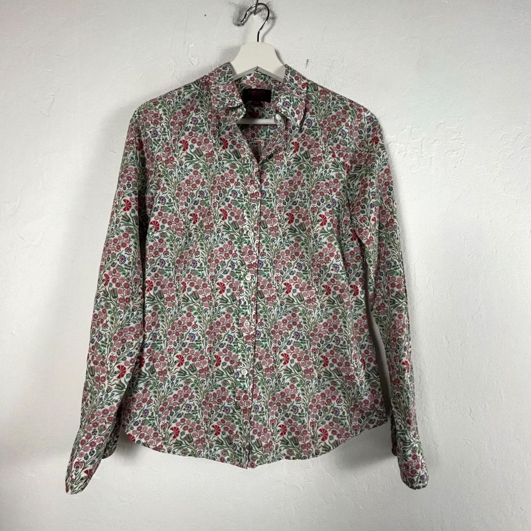 J.Crew Liberty Art Fabrics For J.Crew Womens Floral Long Sleeve Button-Up Shirt Size 4 Size S / US 4 / IT 40 - 2 Thumbnail