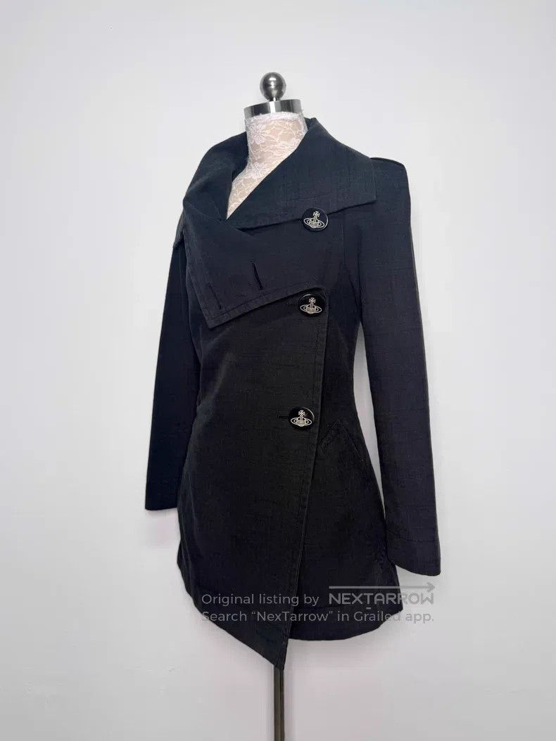 Vivienne Westwood Vivienne Westwood Black Big Saturn Deformation Windbreaker Size M / US 6-8 / IT 42-44 - 5 Thumbnail