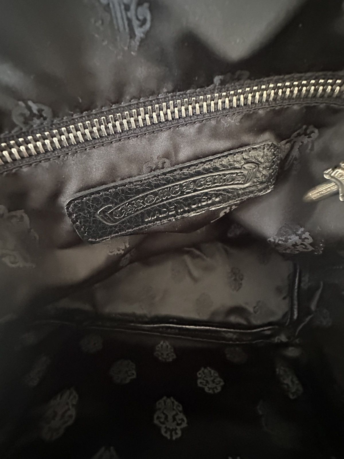 Chrome Hearts Chrome Hearts leather backpack in metalic silver Size ONE SIZE - 14 Thumbnail