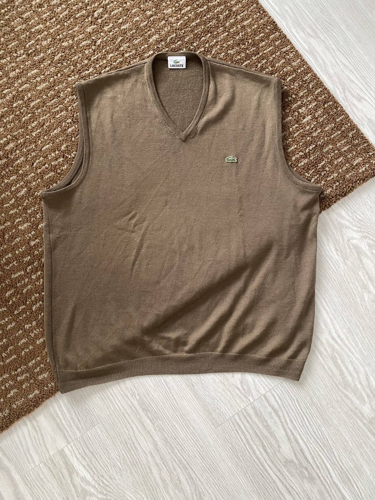 Lacoste Vintage Lacoste Wool Vest Size US XL / EU 56 / 4 - 1 Thumbnail