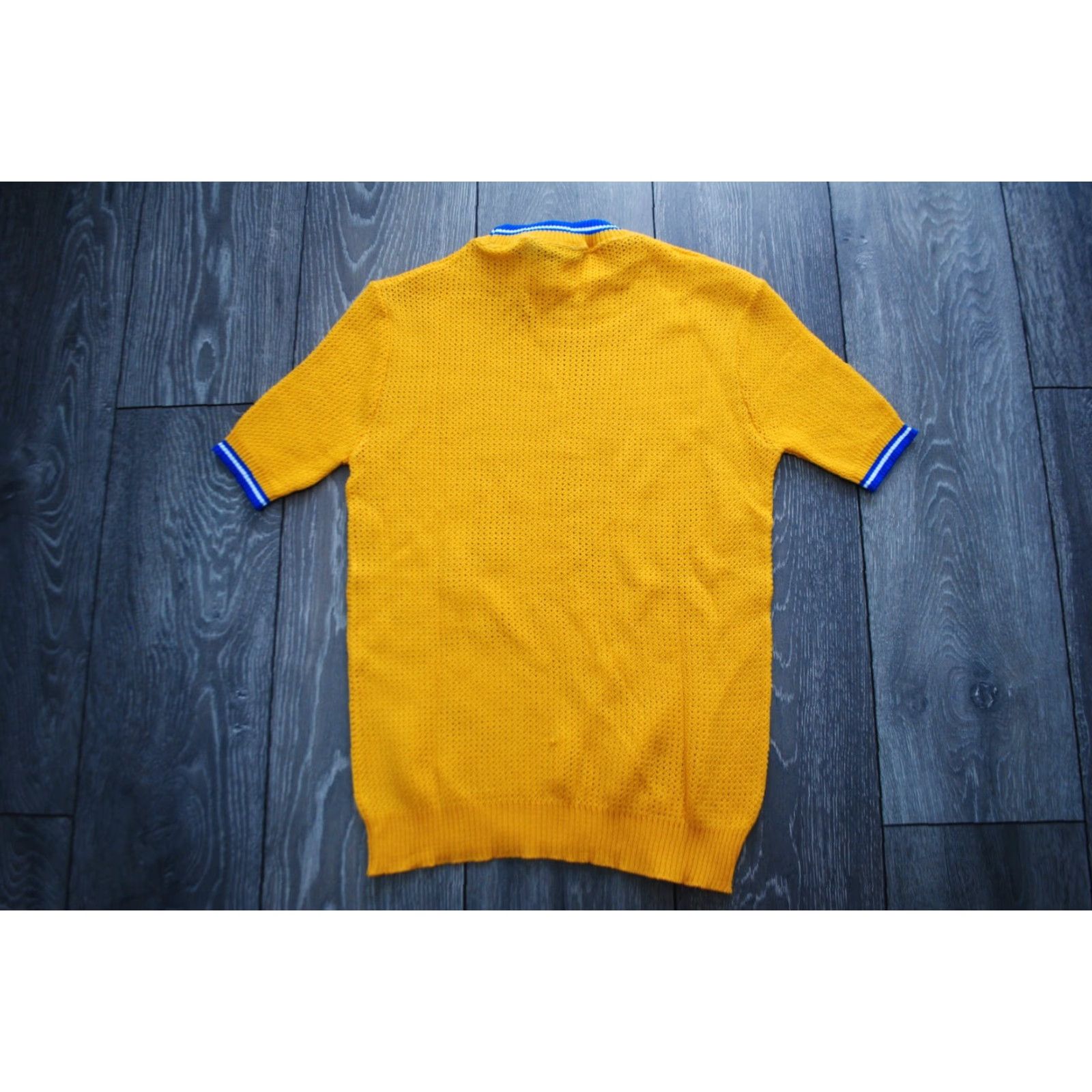Vintage VTG 60S 70S WAFFLE CREW NECK SHIRT YELLOW COURTAULDS UNISEX SZ M Size US M / EU 48-50 / 2 - 5 Thumbnail