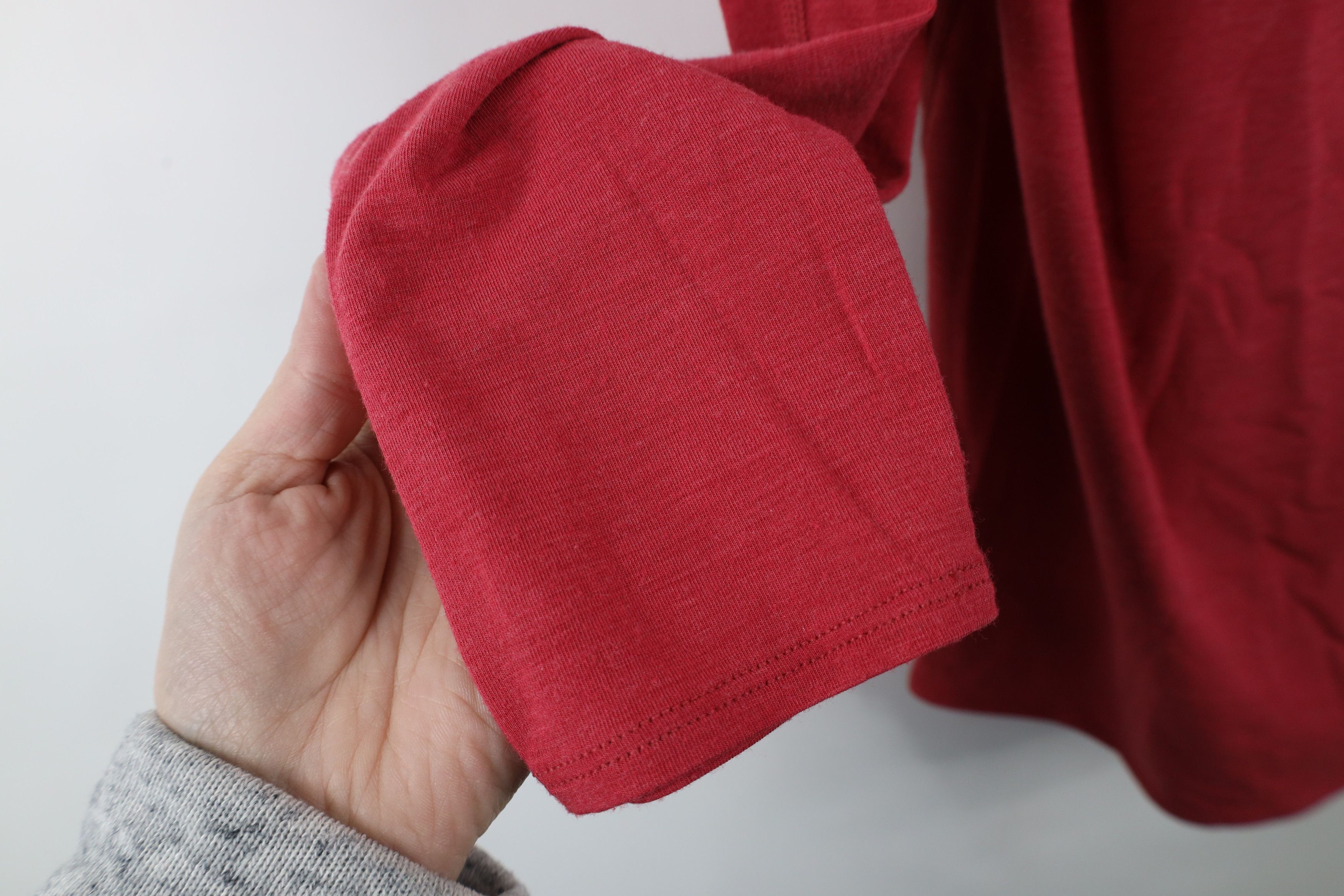 Vintage Wolaco Knit Stretch Clinton Long Sleeve T-Shirt Red USA Size US M / EU 48-50 / 2 - 5 Thumbnail