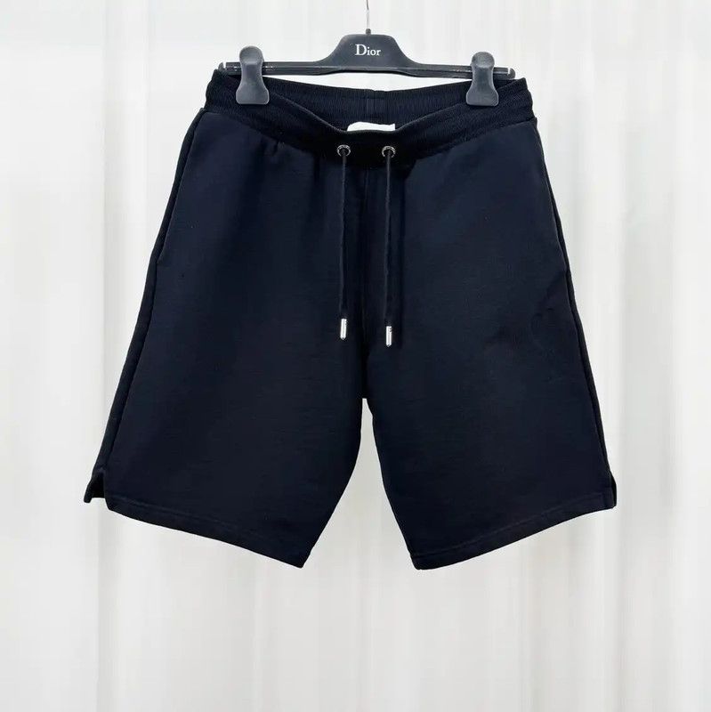 AMI AMI Black Cotton Embroidered Logo Summer Shorts 0089 Size US 26 / EU 42 - 1 Thumbnail