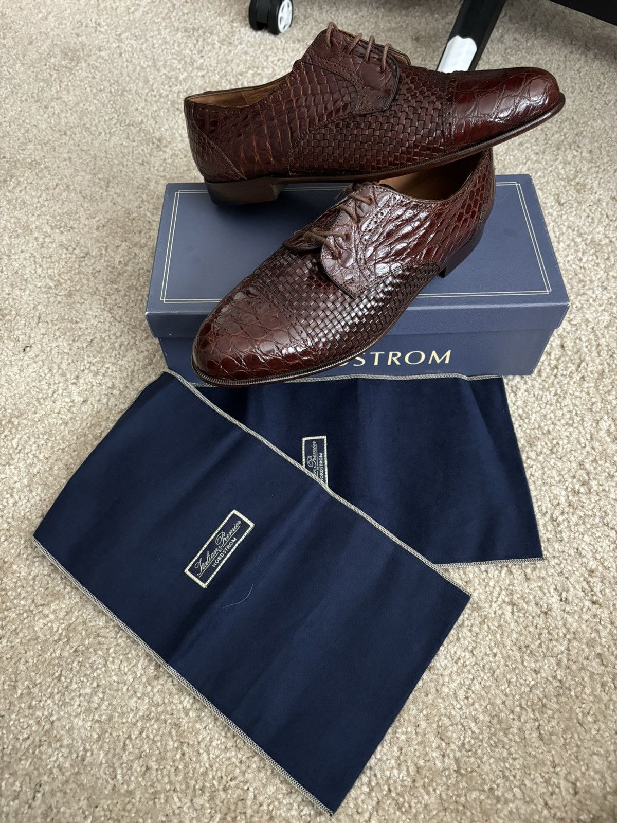 Nordstrom Italian Premier by Nordstrom Derbys Size US 12 / EU 45 - 2 Thumbnail