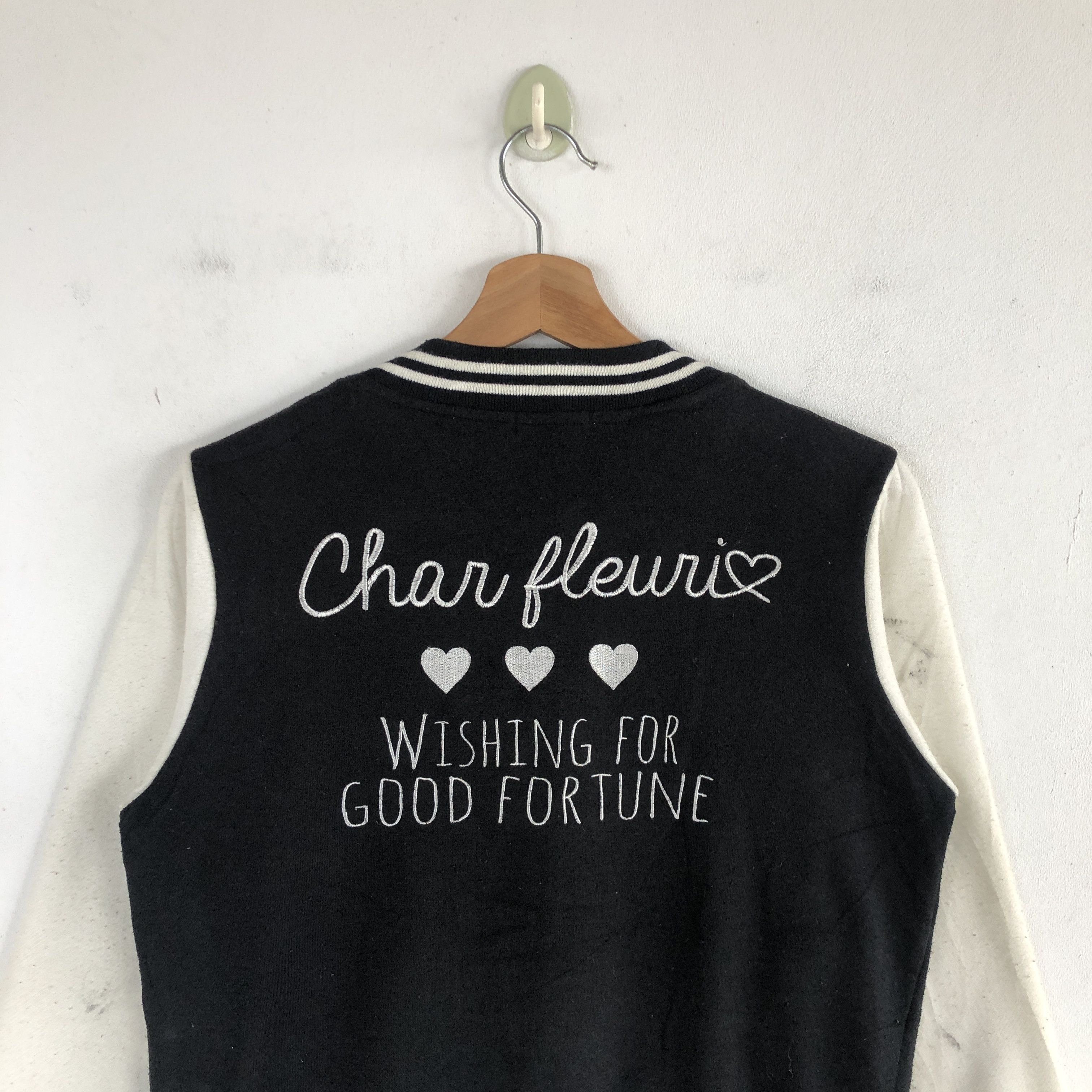 Japanese Brand × Vintage Vintage Japanese Harajuku Varsity Sweater Button Sweatshirt Size S / US 4 / IT 40 - 5 Thumbnail