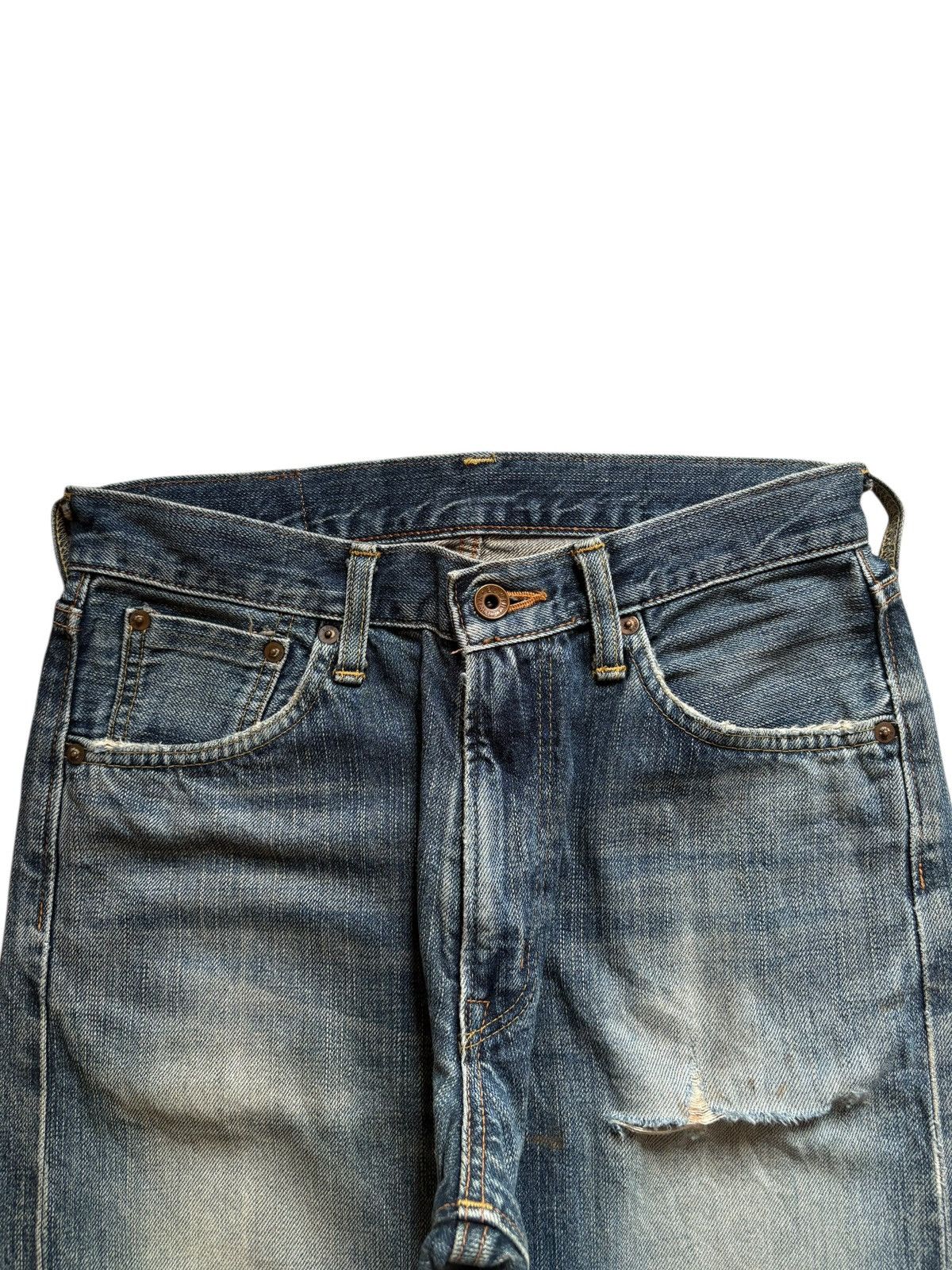 Edwin × Japanese Brand Vintage Japanese Edwin 505zx Selvedge Rusty Wash Loose Jeans Size US 29 - 5 Thumbnail