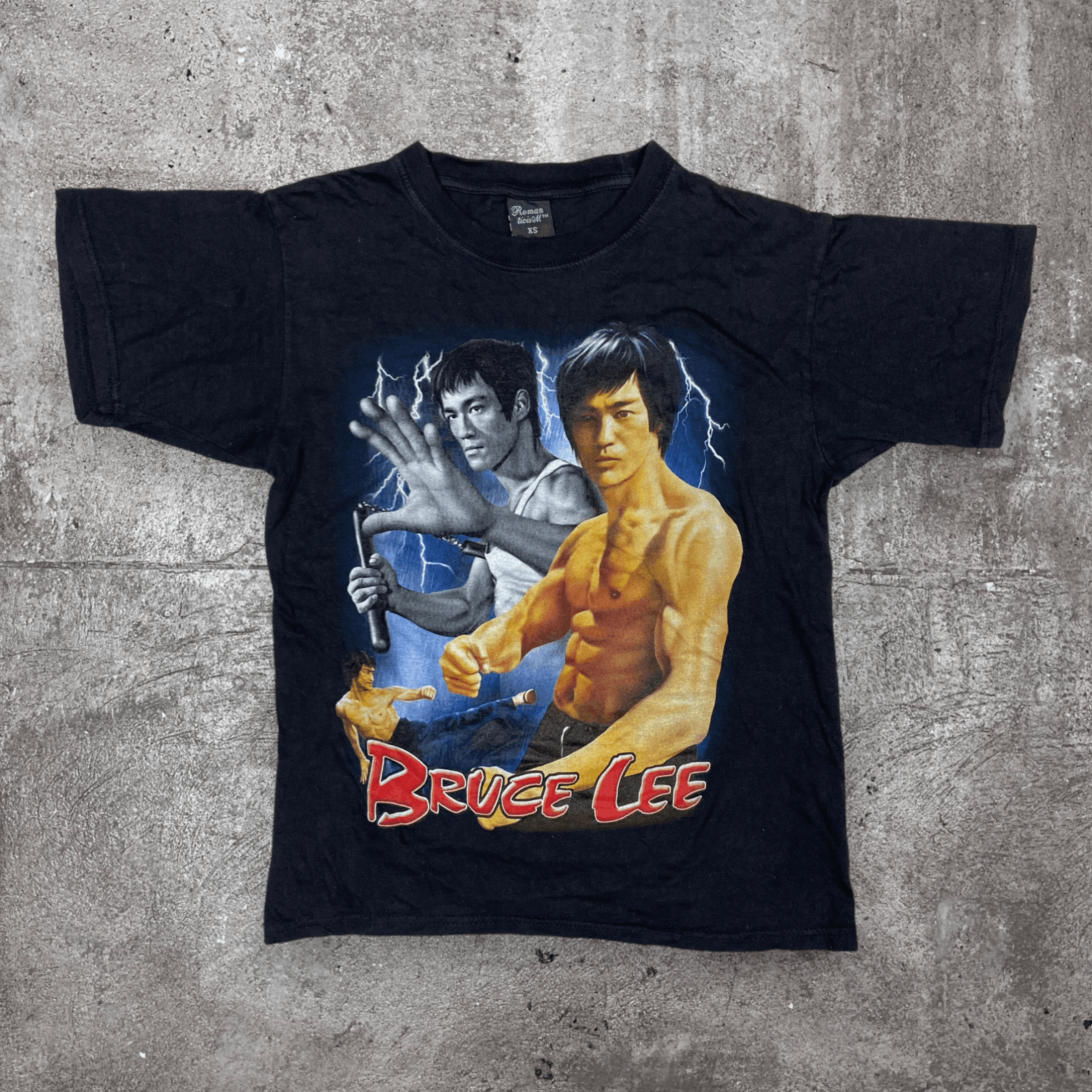 Vintage 1990s BRUCE LEE LIGHTNING ICONIC ARCHIVE BOXY TEE - № 200 Size US XS / EU 42 / 0 - 1 Thumbnail