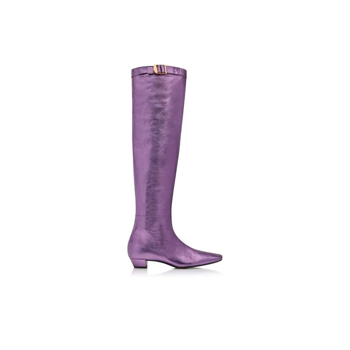 Tom Ford o1w1db11224 W3276 Leather Boots in Purple Size US 7 / IT 37 - 1 Thumbnail