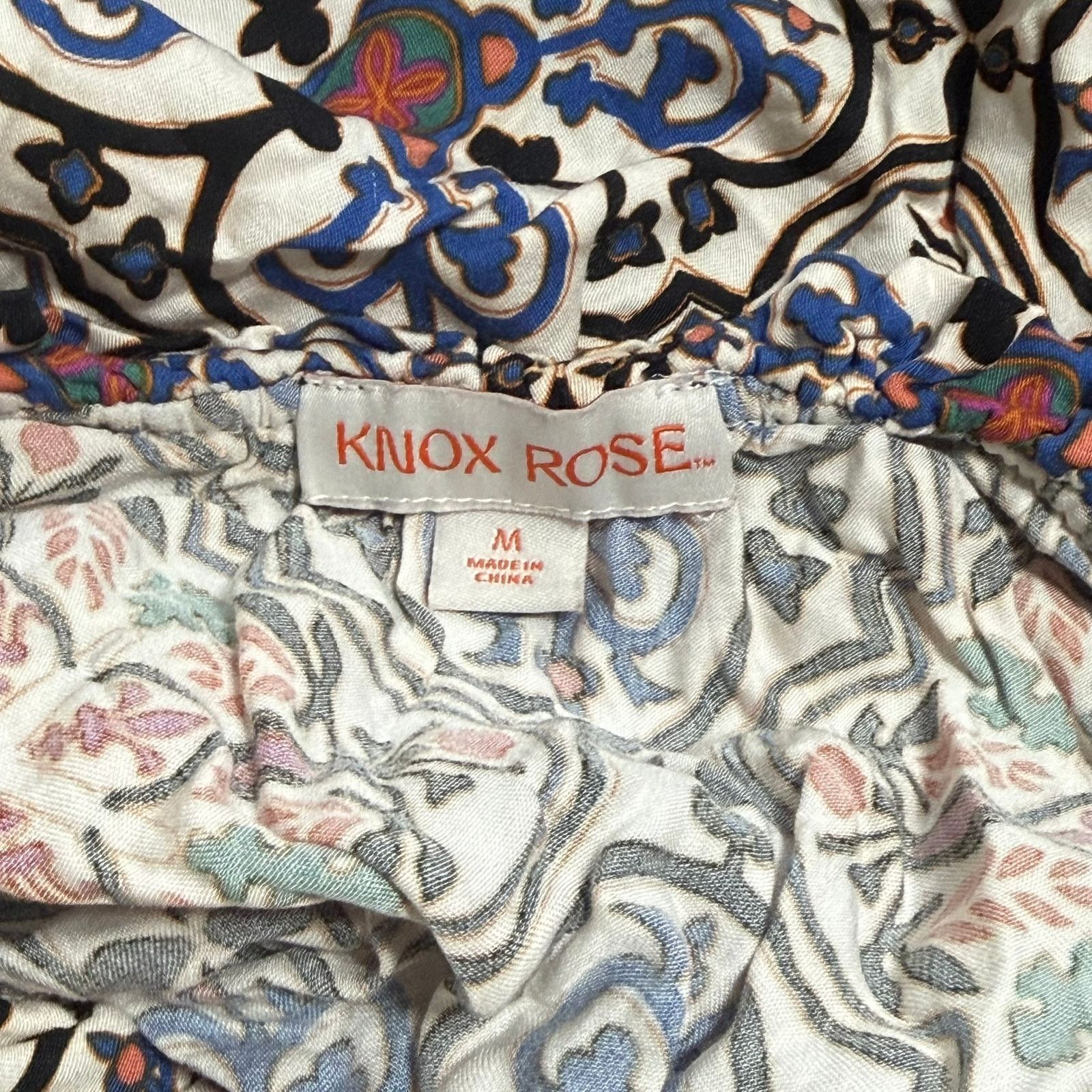Other Knox Rose Tile Print Sleeveless Blouse | Sz M Size M / US 6-8 / IT 42-44 - 6 Thumbnail