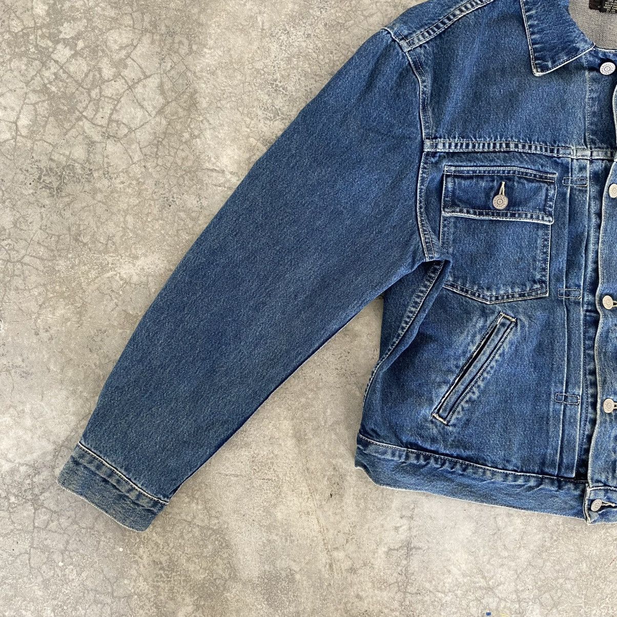 RRL Ralph Lauren VTG 90’s RRL Ralph Lauren Buckle Back Pleated Denim Jacket Size US XL / EU 56 / 4 - 7 Thumbnail