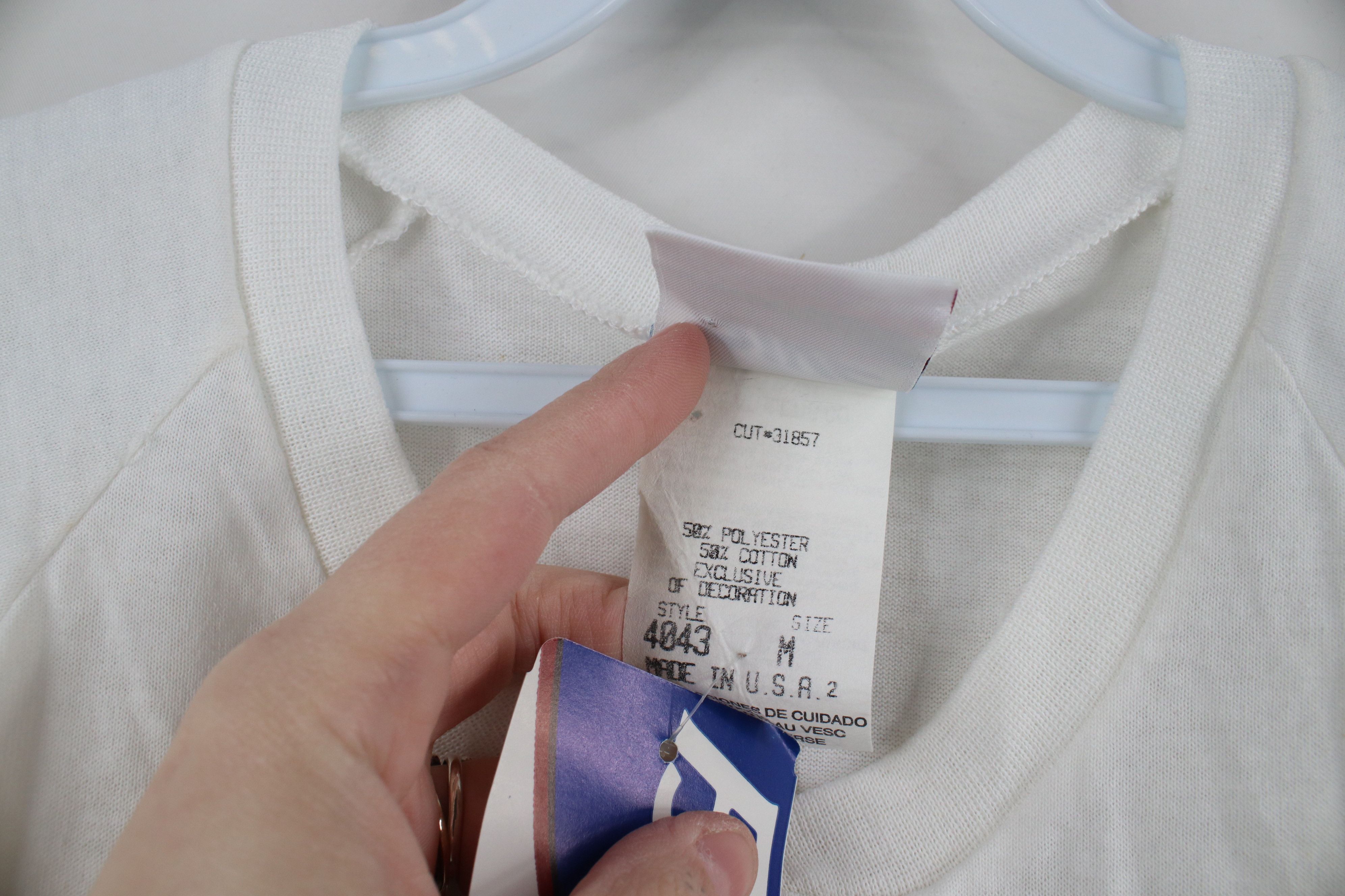 Vintage Deadstock Vintage 90s Streetwear Henley T-Shirt White USA Size US M / EU 48-50 / 2 - 11 Thumbnail