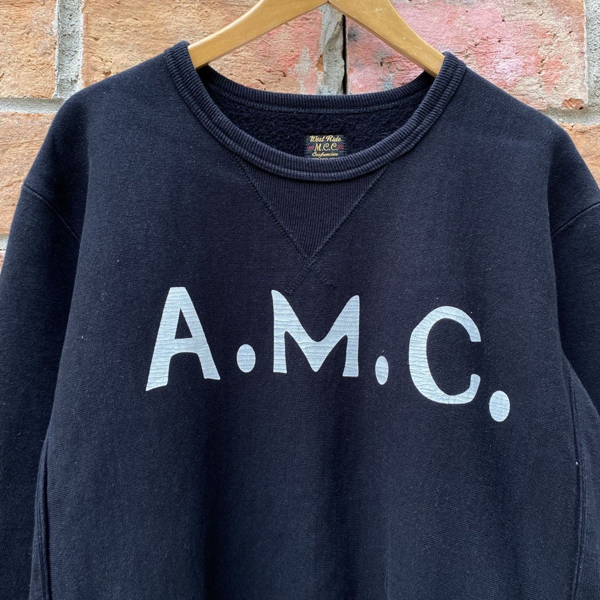 WEST RIDE A.M.C. Black Logo Print Long Sleeve Sweater Size US XXS / EU 40 - 6 Thumbnail