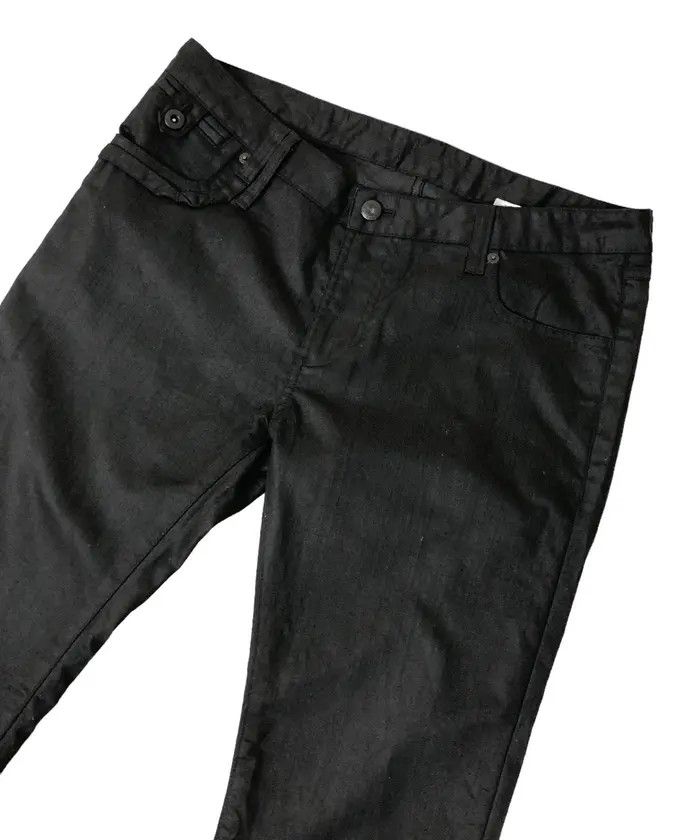 Japanese Brand Katharine Hammett London Black Wax Pants Size US 30 / EU 46 - 6 Thumbnail