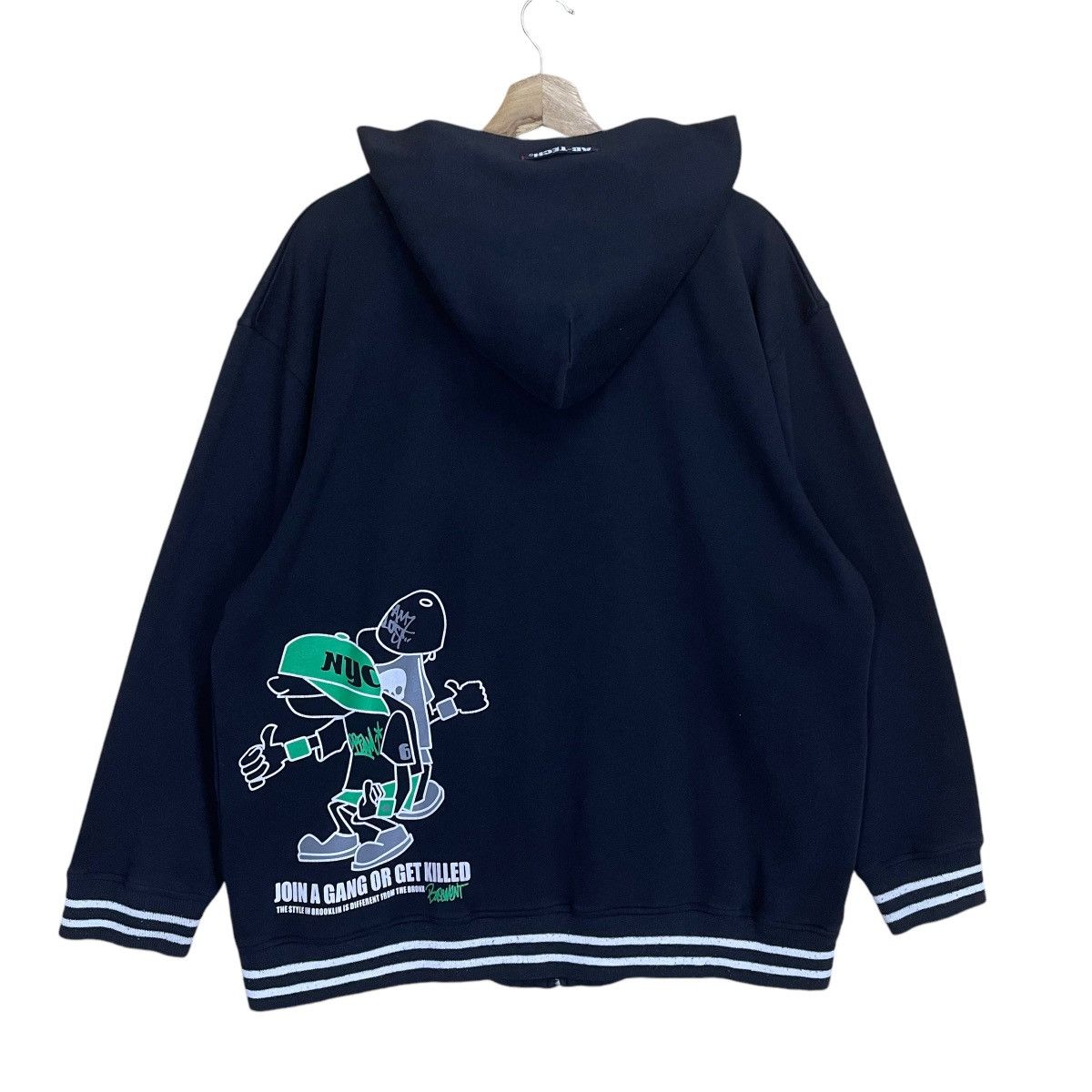 Japanese Brand Ab-Tech Big Logo Fullzip Hoodie Size US XL / EU 56 / 4 - 1 Thumbnail