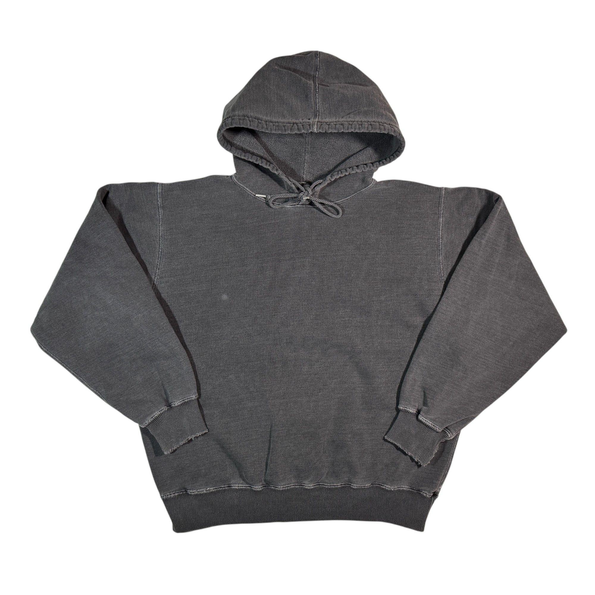 Cole Buxton Hoodie Distressed Washed Garment Dyed Boxy Fit S