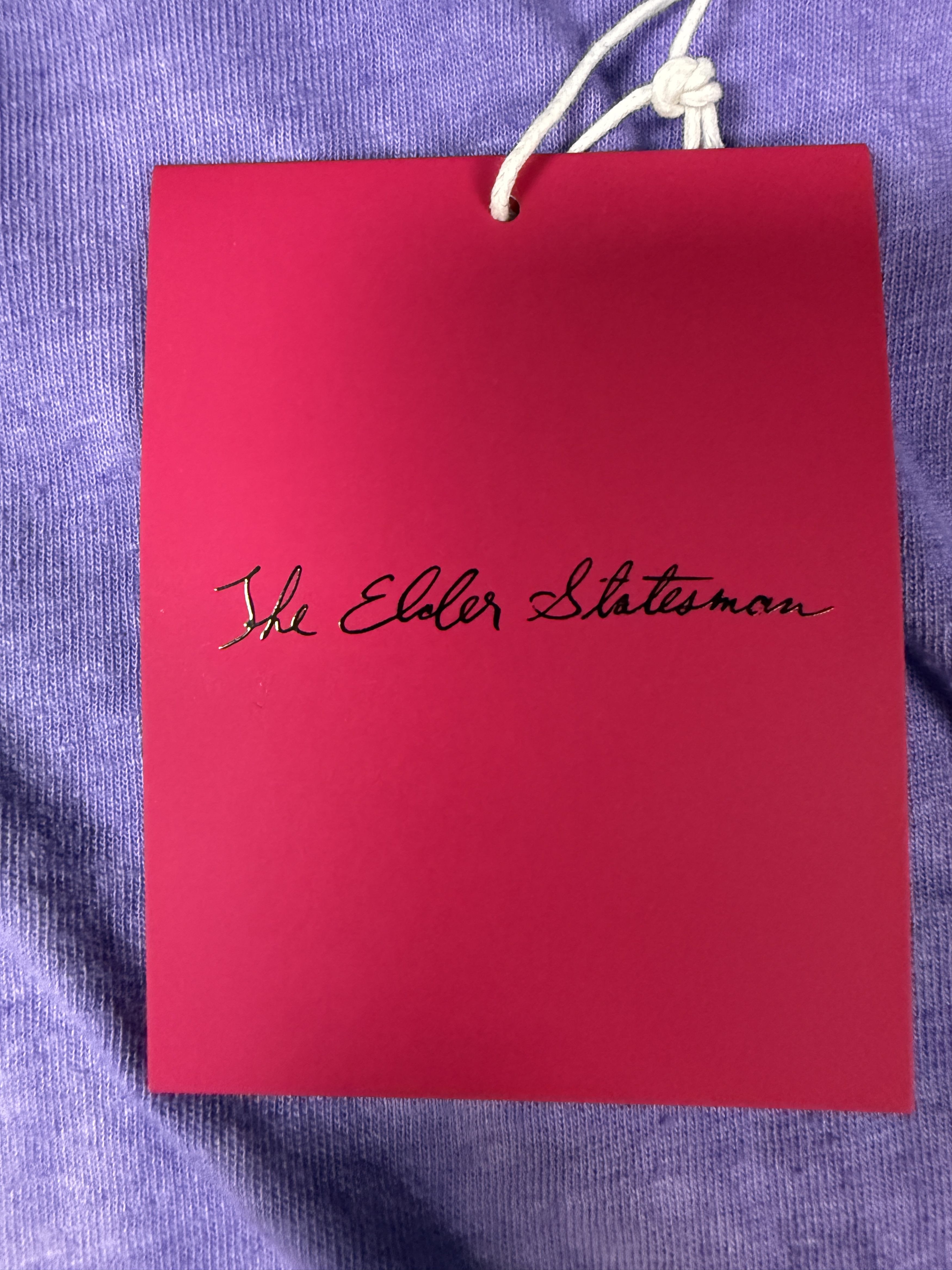 The Elder Statesman $325 The Elder Statesman Cotton Linen Blend Dipped Tee Size M / US 6-8 / IT 42-44 - 4 Thumbnail