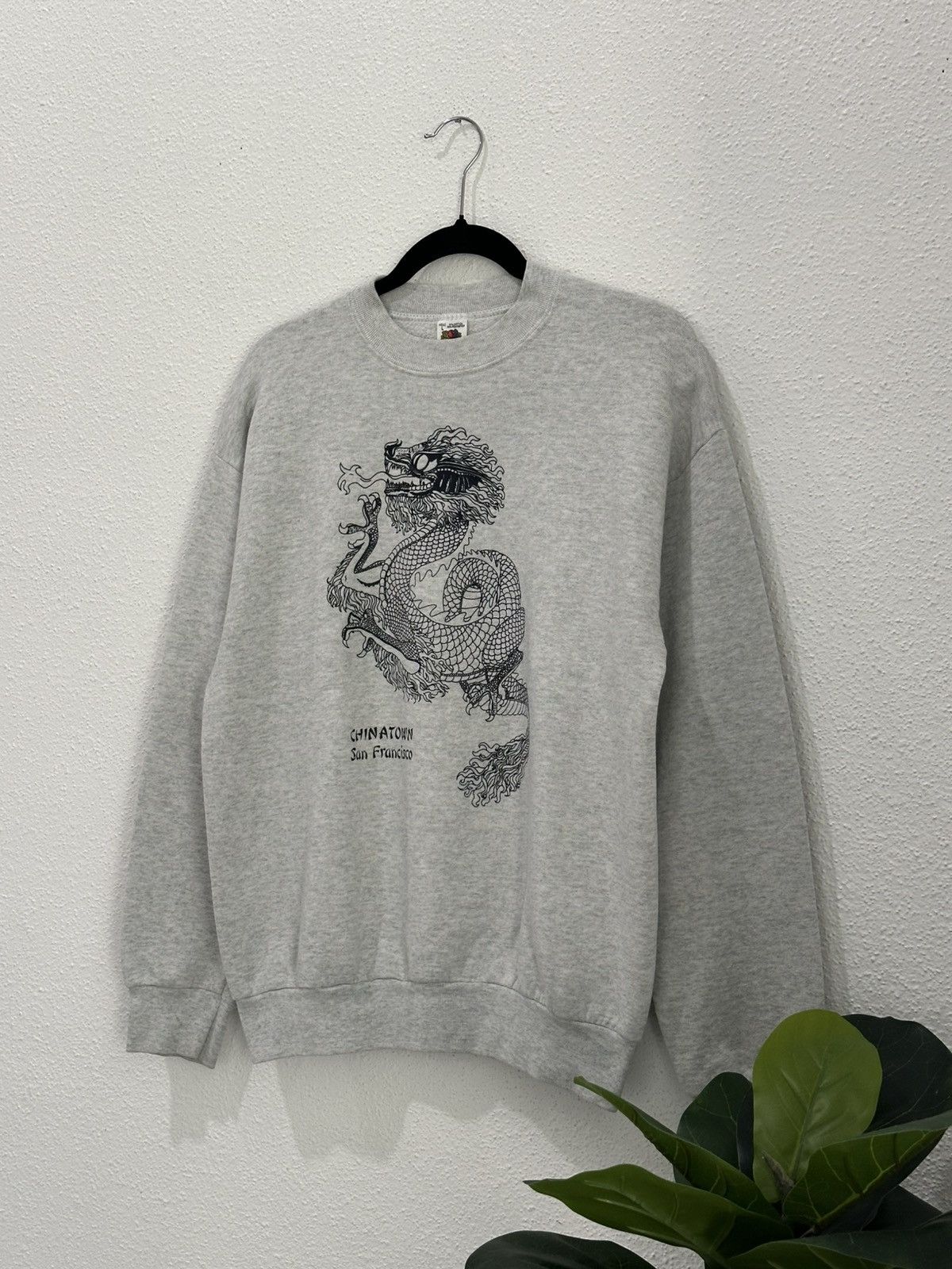 Fruit Of The Loom Vintage 90s Dragon Chinatown San Francisco Souvenir Crewneck Size US L / EU 52-54 / 3 - 9 Thumbnail