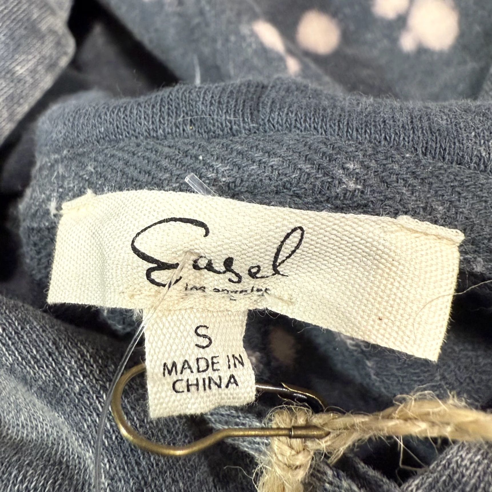 Vintage Easel Gray Bleach Spots Sweatshirt Pullover Hooded Cotton Womens S Oversized NWT Size S / US 4 / IT 40 - 7 Thumbnail