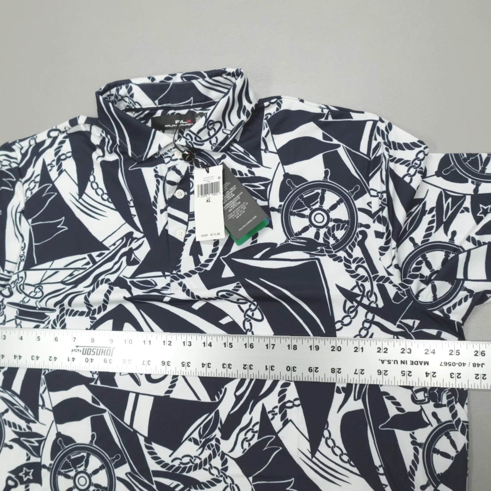RLX Ralph Lauren VINTAGE RLX Ralph Lauren Polo Men's XL Performance Nautical Sailboat Print Size US XL / EU 56 / 4 - 6 Thumbnail