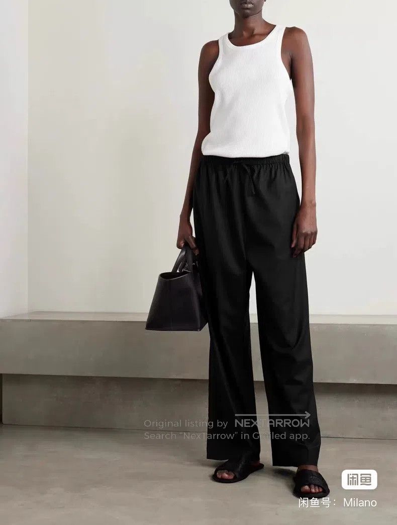 The Row The Row size XS Black Wide Leg Pants Size 23" - 5 Thumbnail