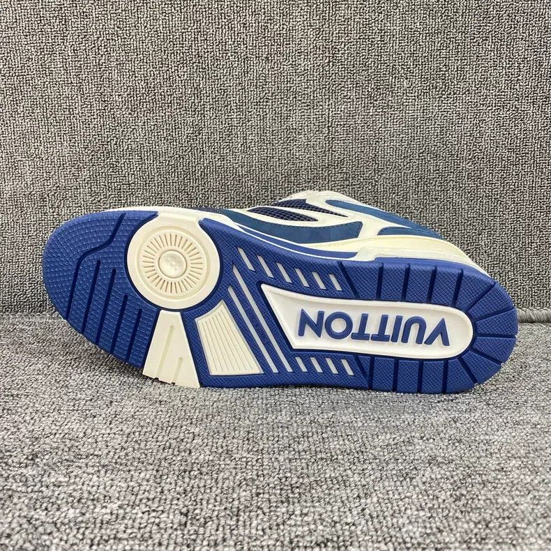 Louis Vuitton Louis Vuitton Blue and white sandals shoes Size US 7 / EU 40 - 3 Thumbnail