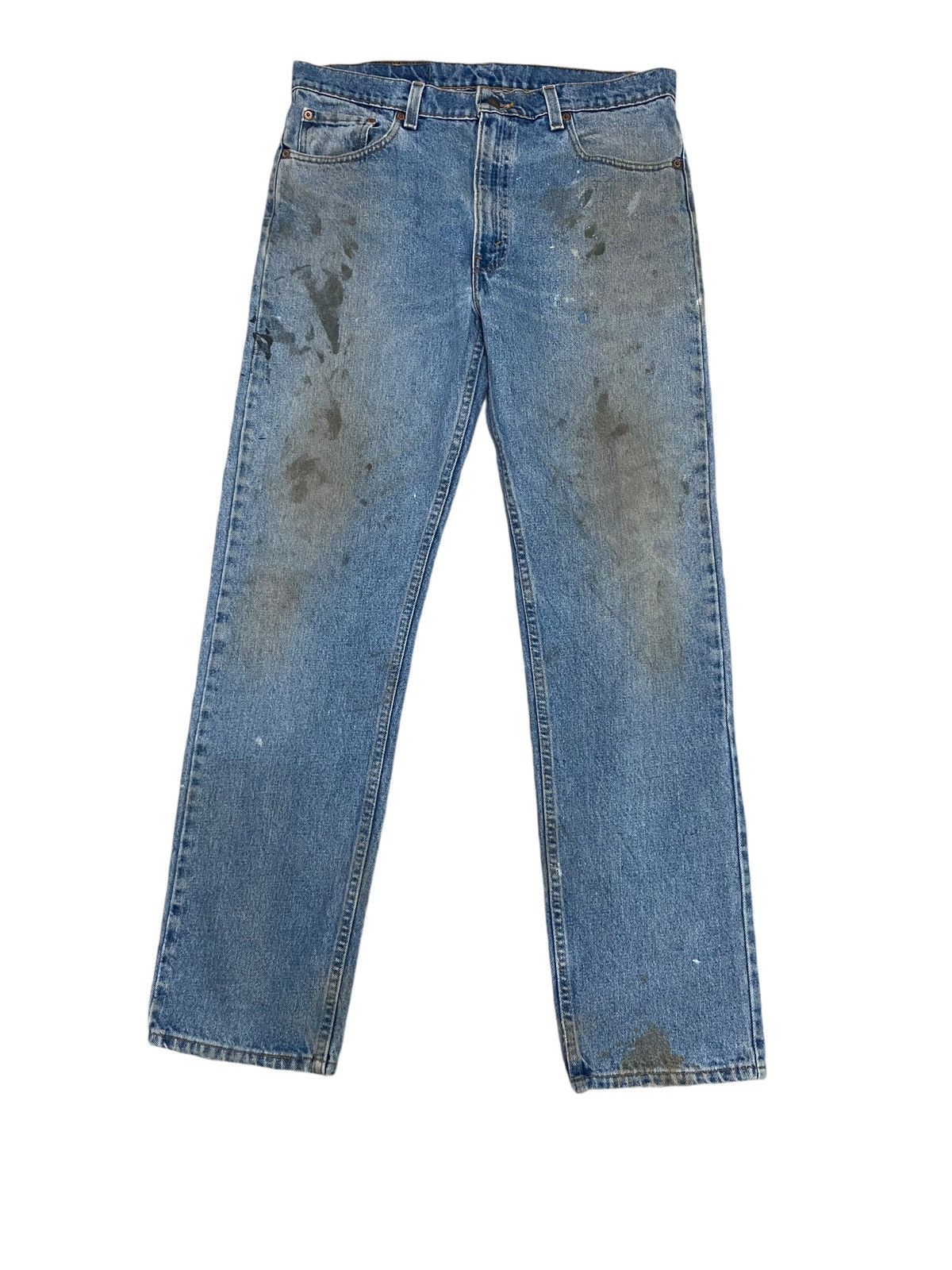 Levi's × Vintage Vintage 90s levis 505 regular fit straight leg distressed Size US 36 / EU 52 - 2 Thumbnail