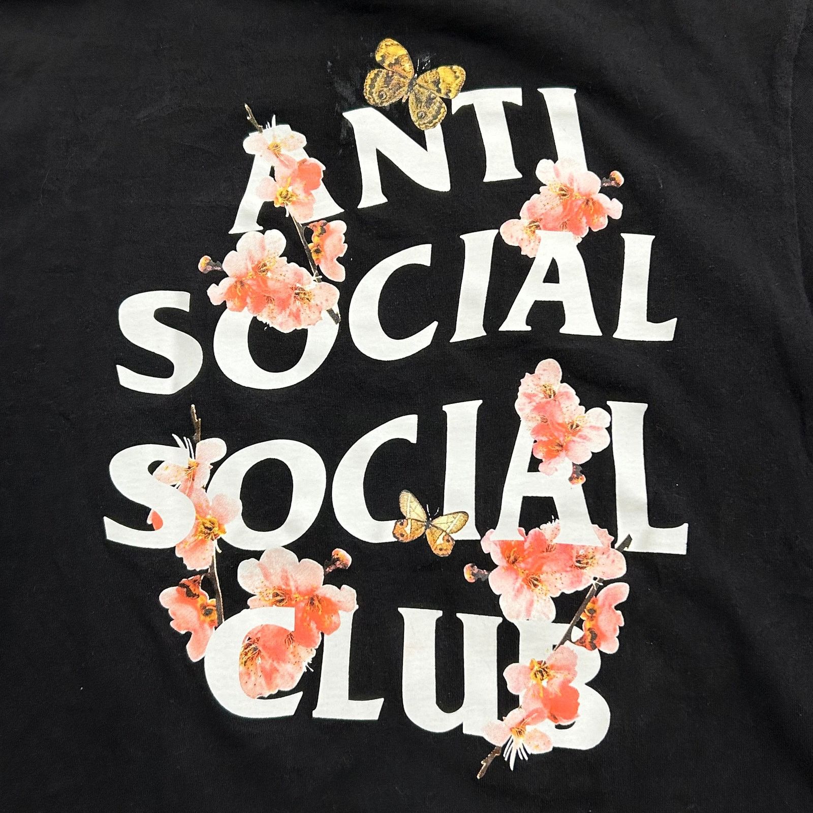 Anti Social Social Club Anti Social Social Club Cherry Blossom Black Tee Medium M B5 Size US M / EU 48-50 / 2 - 2 Thumbnail
