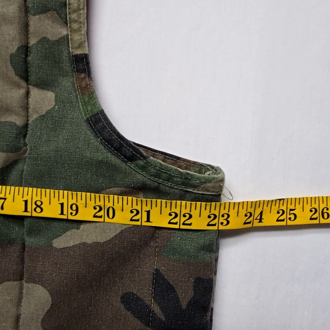 Vintage Vintage Camo Hunting Vest Camouflage Orange Reversible Gear Size US L / EU 52-54 / 3 - 13 Thumbnail