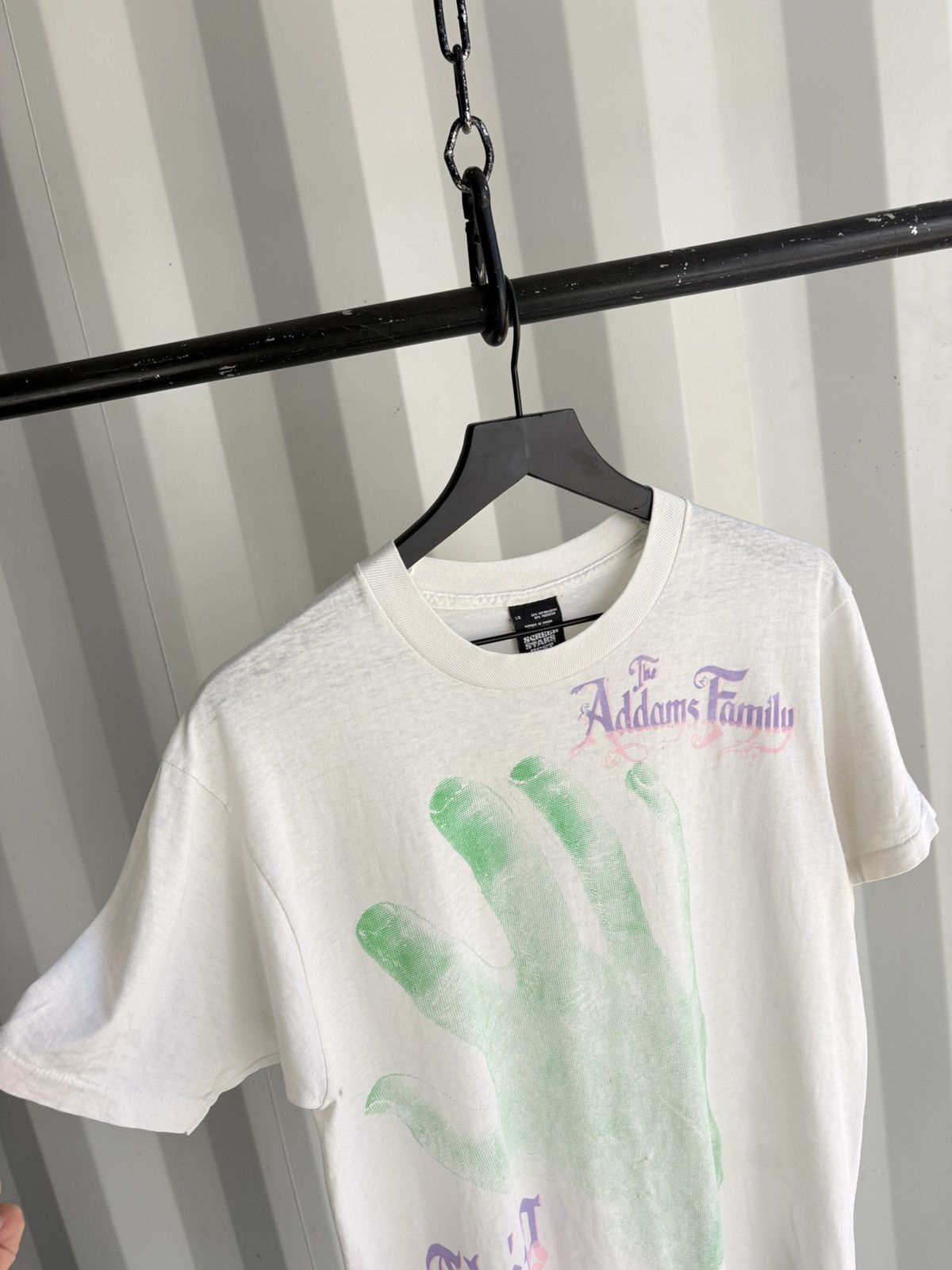 Vintage Vintage Adams Family Shirt Thrashed Faded Grunge Band Size US L / EU 52-54 / 3 - 4 Thumbnail