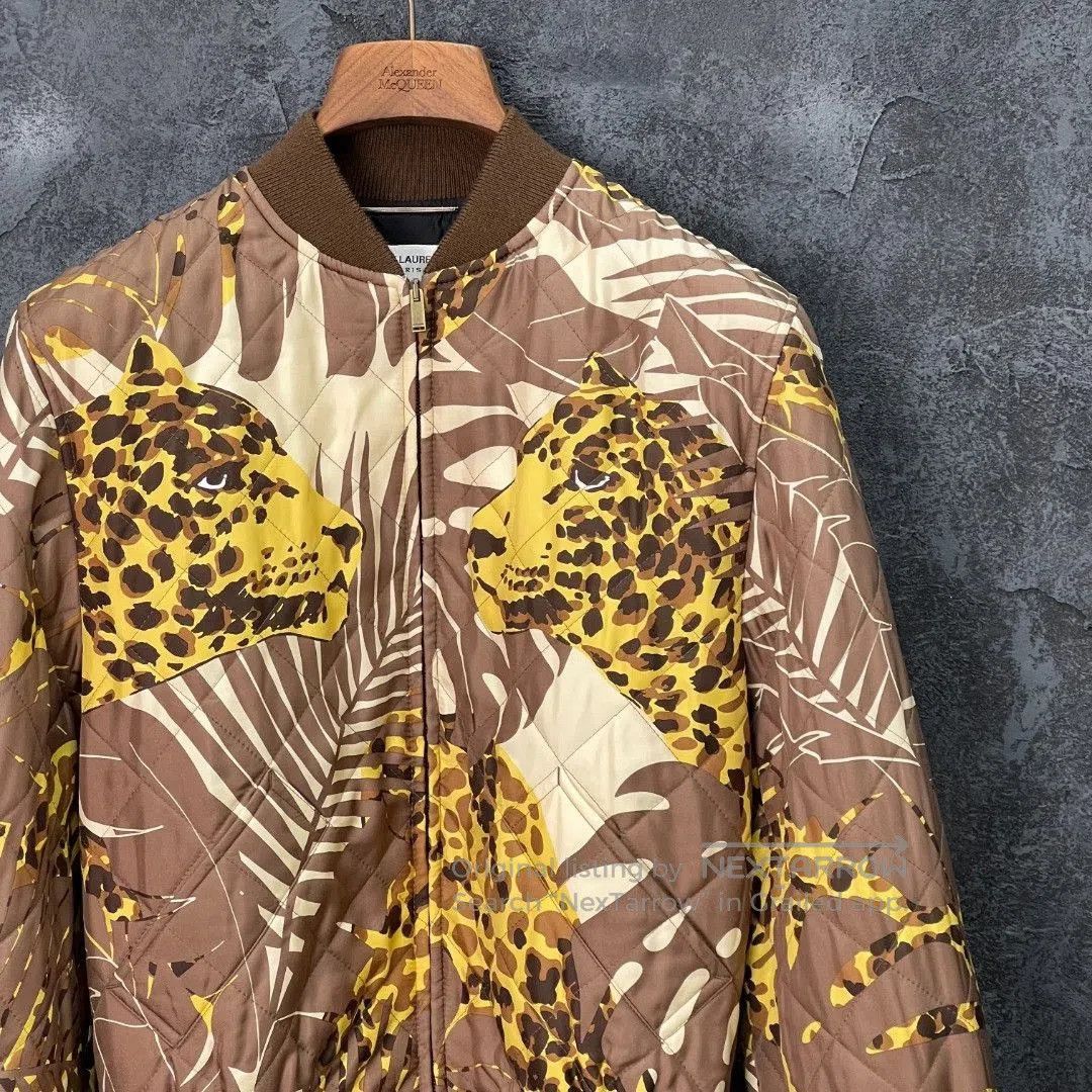 Saint Laurent Paris Saint Laurent Animal Print Quilted Jacket. Size US M / EU 48-50 / 2 - 4 Thumbnail
