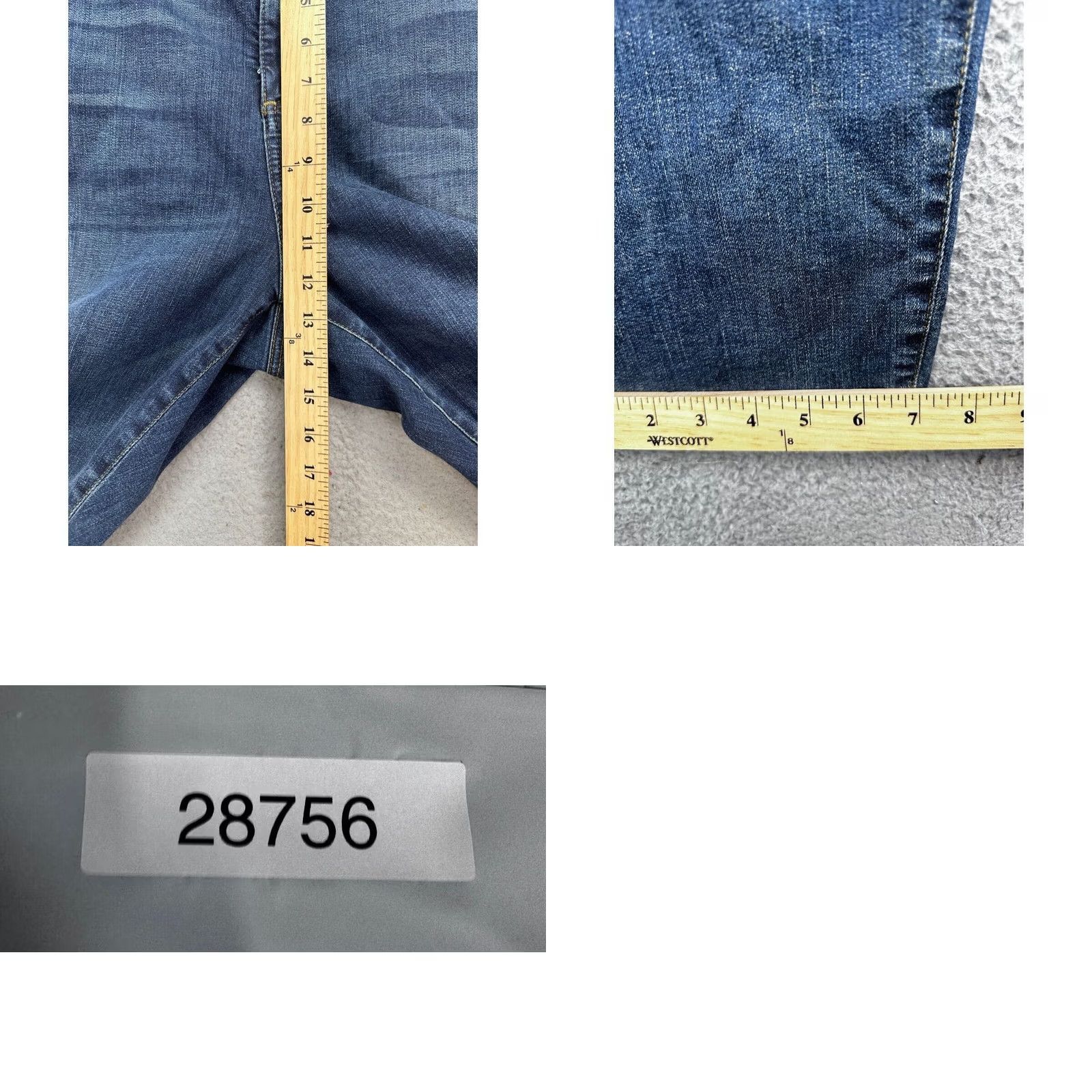 NYDJ VINTAGE? No. NYDJ Alina Jegging Jeans Womens 20W Plus Blue Distressed Legging High Rise NEW Size 42" / US 20 - 10 Thumbnail