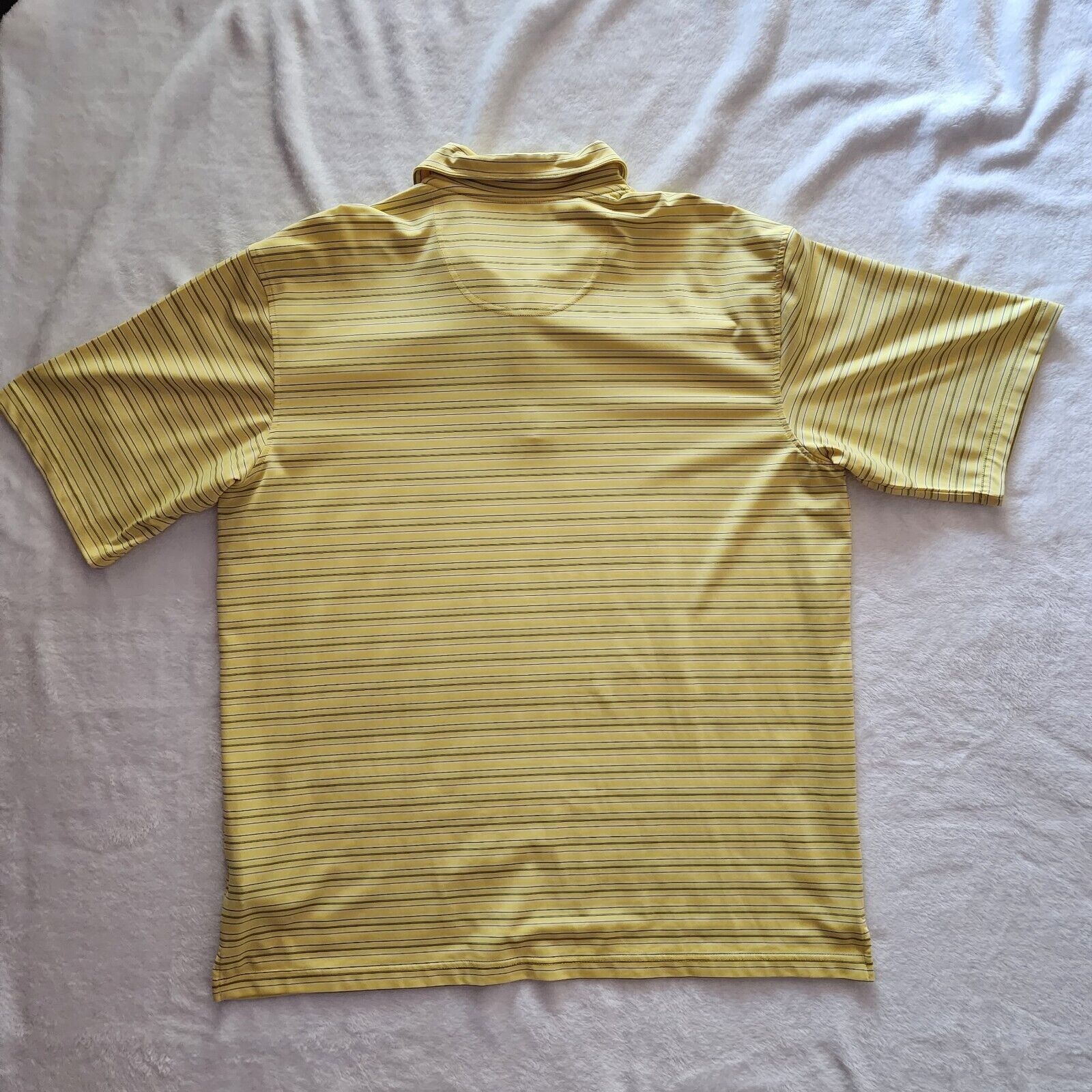 Other Lone Cyprus Yellow Polo Shirt Golf Luxury Performance Stripe Size US XXL / EU 58 / 5 - 7 Thumbnail