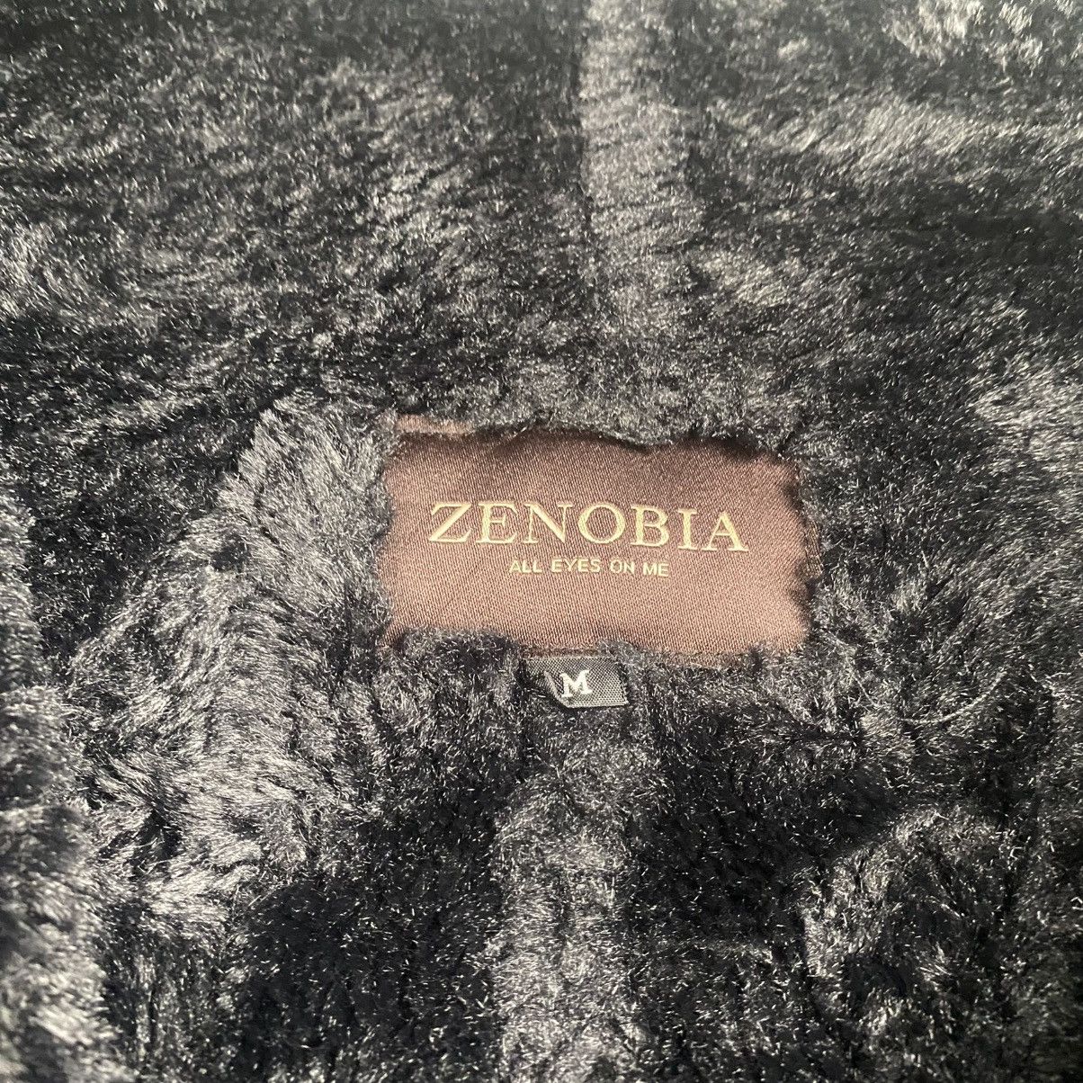 Japanese Brand Vintage Zenobia Leather Faux Fur Asymetrical Zipper Size M / US 6-8 / IT 42-44 - 5 Thumbnail