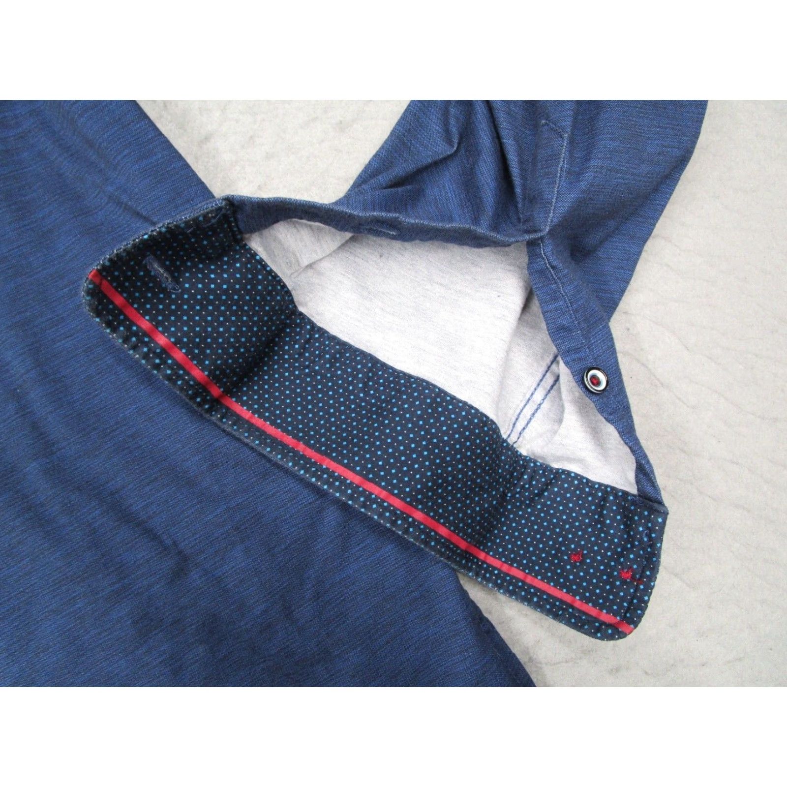 Vintage Buttercloth Shirt Mens XL Blue Regular Fit Button Up Work Flip Cuff Size US XL / EU 56 / 4 - 4 Thumbnail